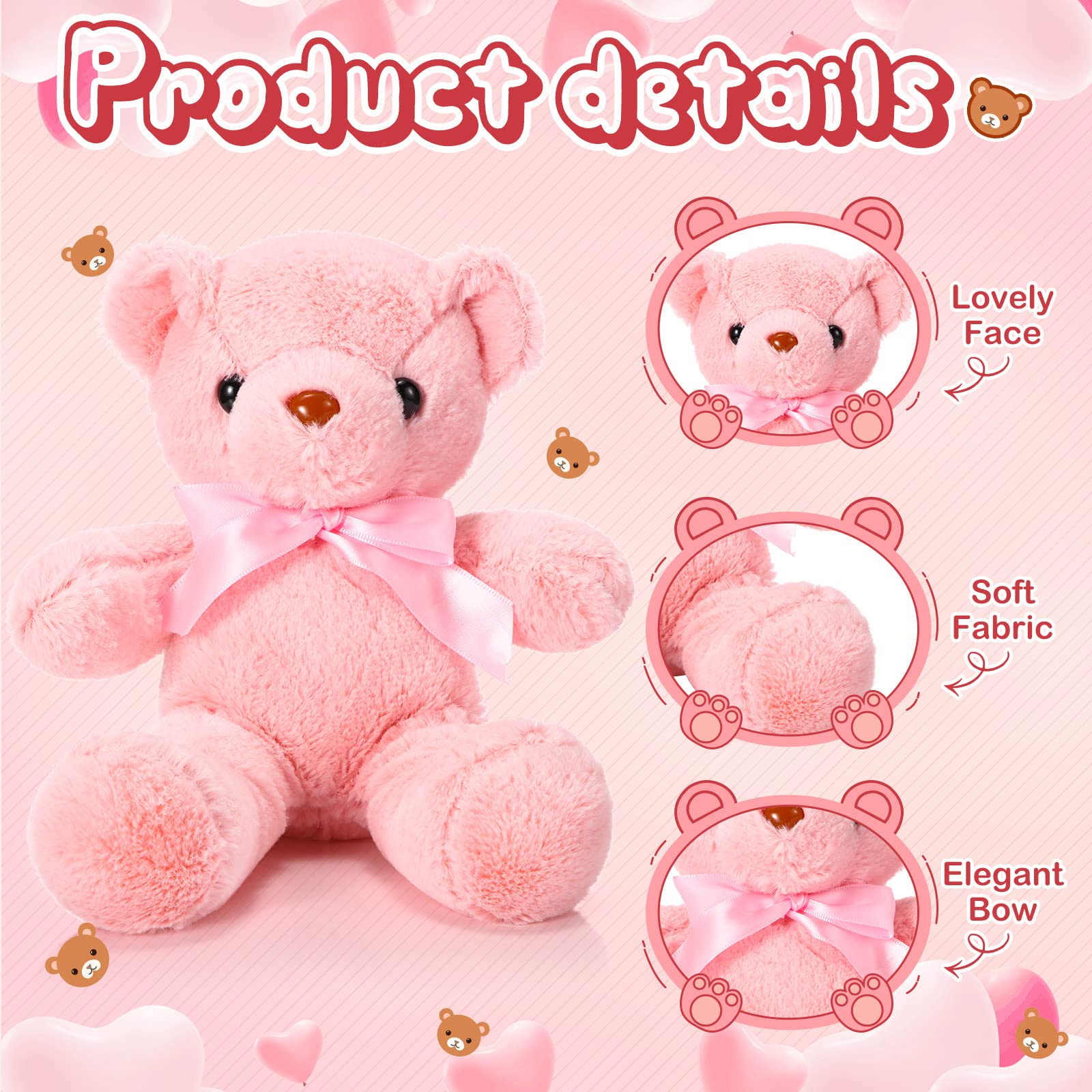 Foto 4 pulgar | Peluche De Peluche Skylety Bears Con Forma De Animales De Peluche, 10 Piezas - Venta Internacional.