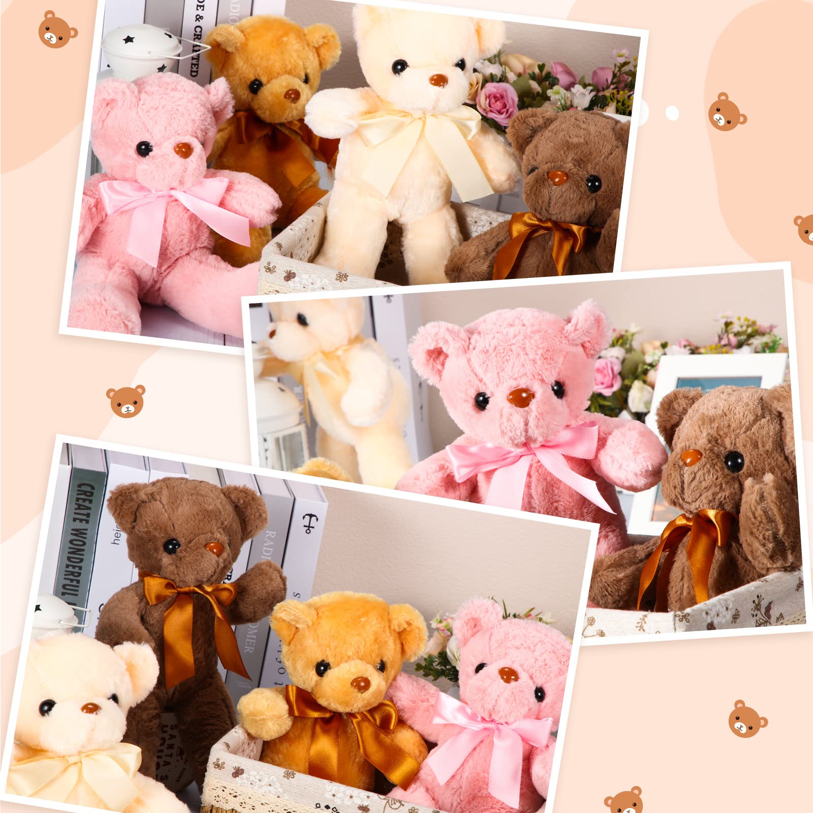 Foto 7 pulgar | Peluche De Peluche Skylety Bears Con Forma De Animales De Peluche, 10 Piezas - Venta Internacional.