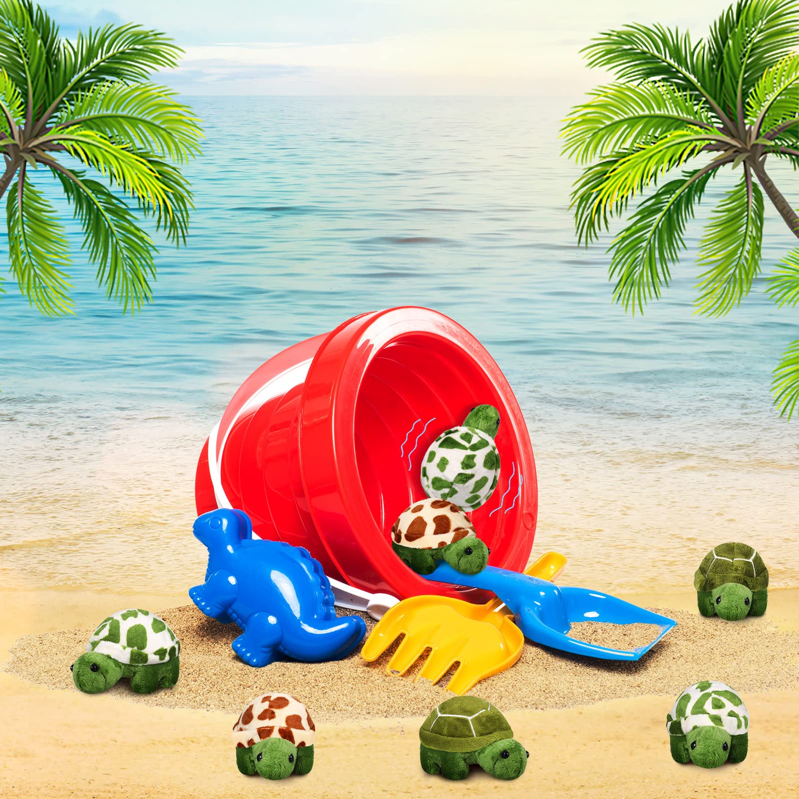 Foto 6 | Juguete De Peluche Skylety Mini Turtle Soft Sea Animal, 12 Unidades - Venta Internacional.