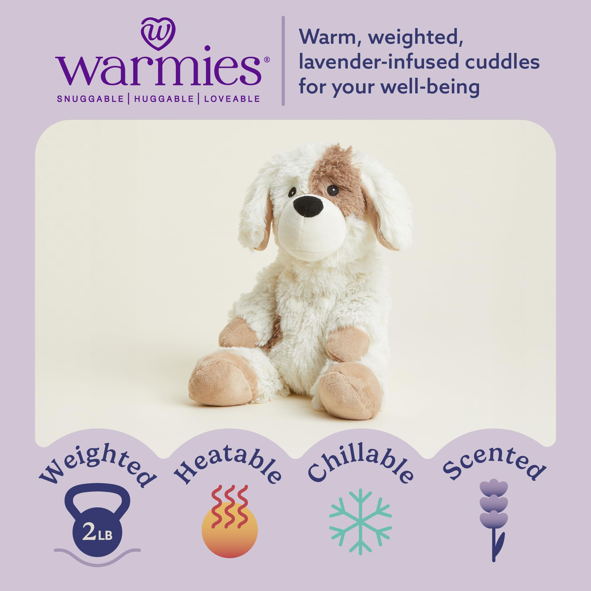 Foto 2 | Puppy Animal Warmies, Apto Para Microondas Y Con Peso Para Cachorros De 2 Kg - Venta Internacional.