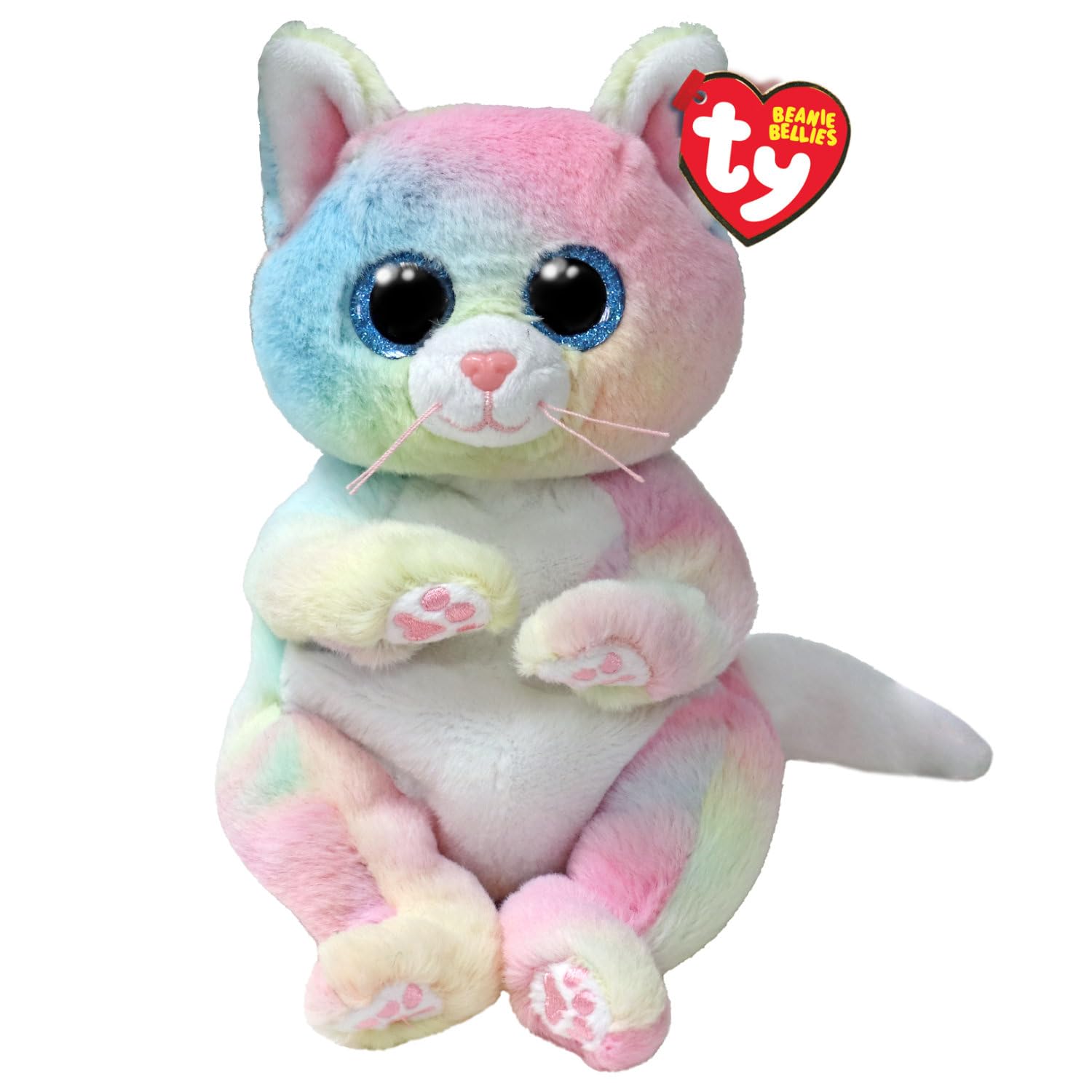 Foto 2 pulgar | Gorro De Peluche Ty Beanie Bellies Jenny The Kitten, 20 Cm, Con Purpurina - Venta Internacional.