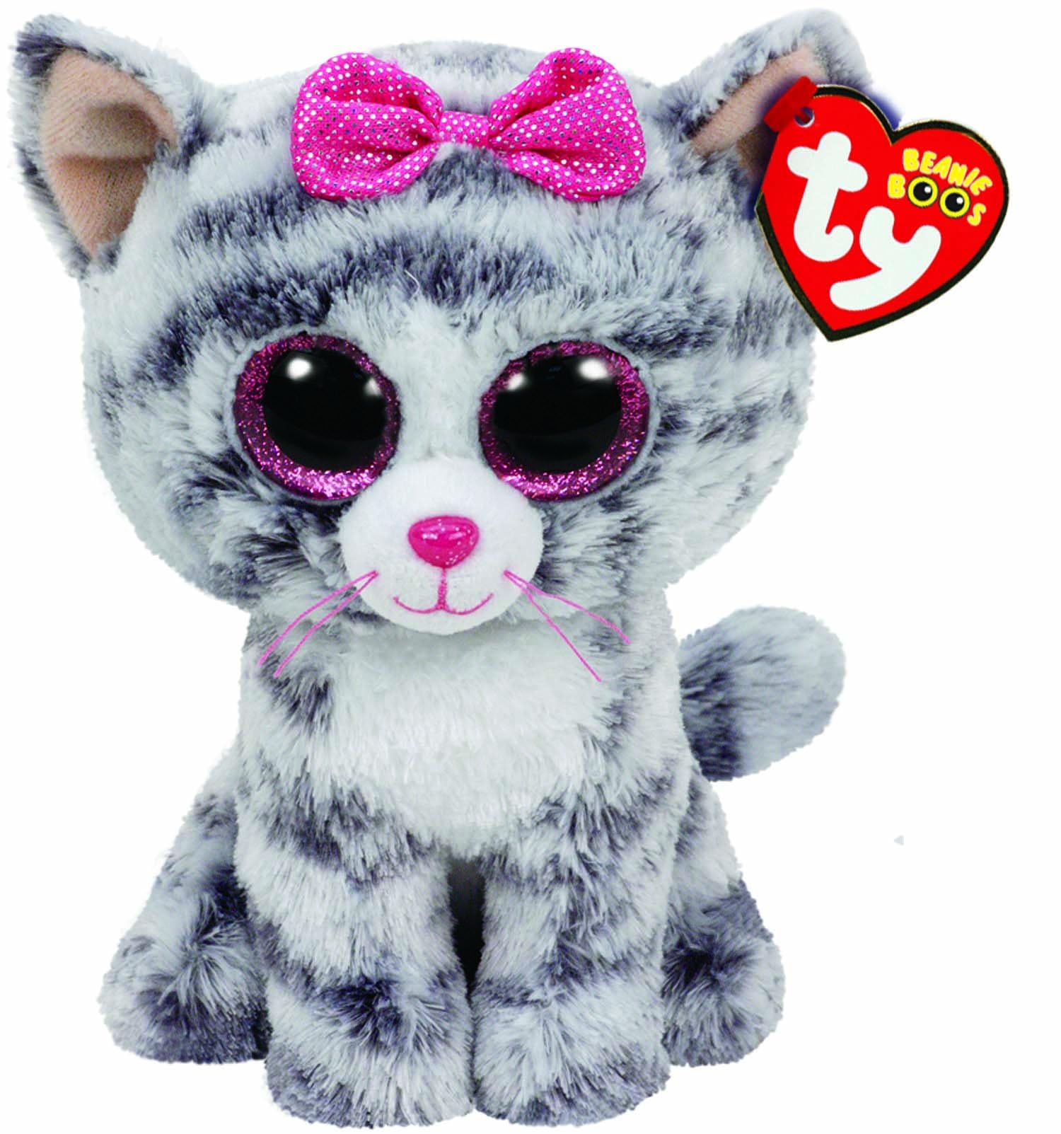 Foto 2 pulgar | Peluche Ty Kiki Grey Cat 16 Cm - Venta Internacional.