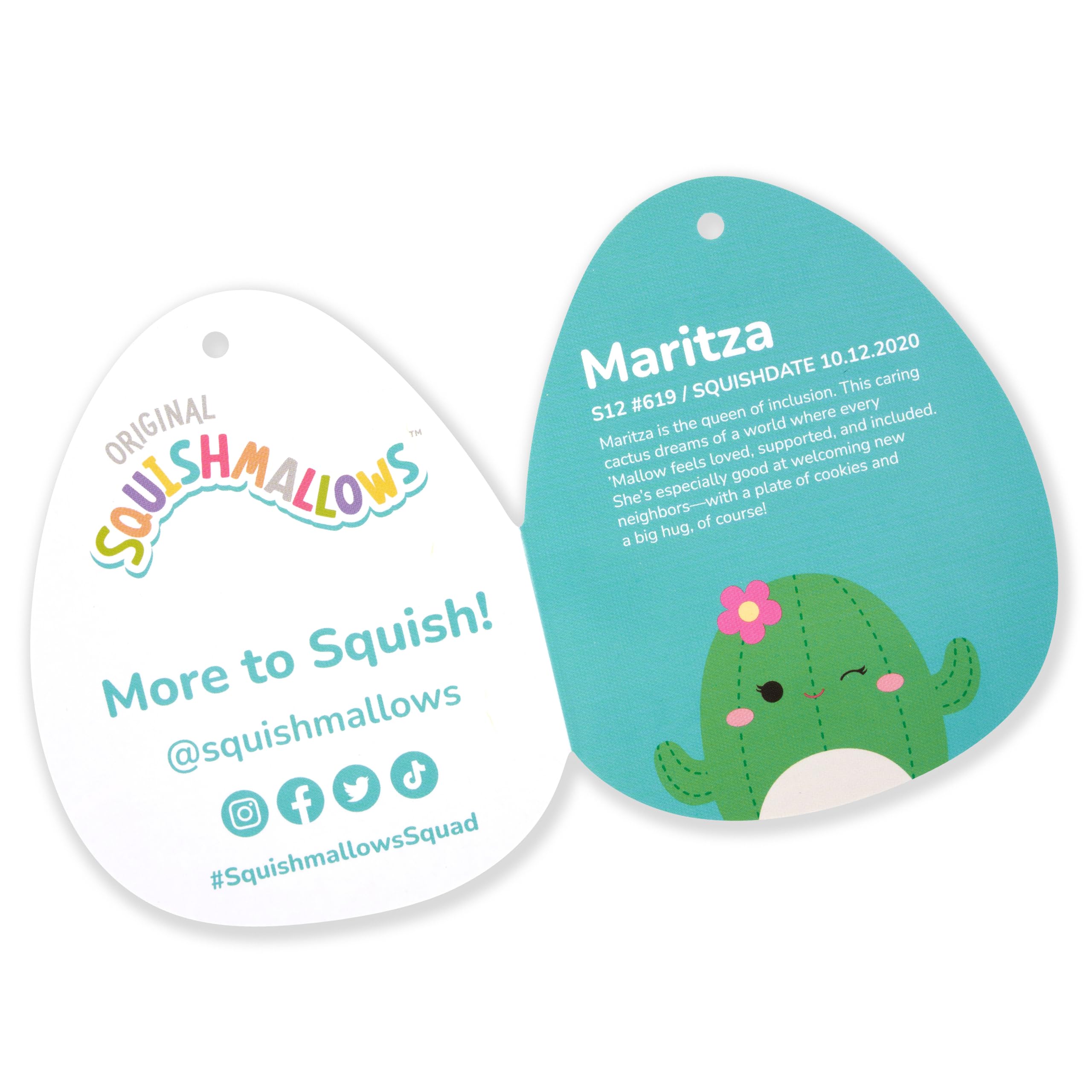 Foto 4 pulgar | Push Squishmallows Original Maritza Green Cactus 30 Cm - Venta Internacional.
