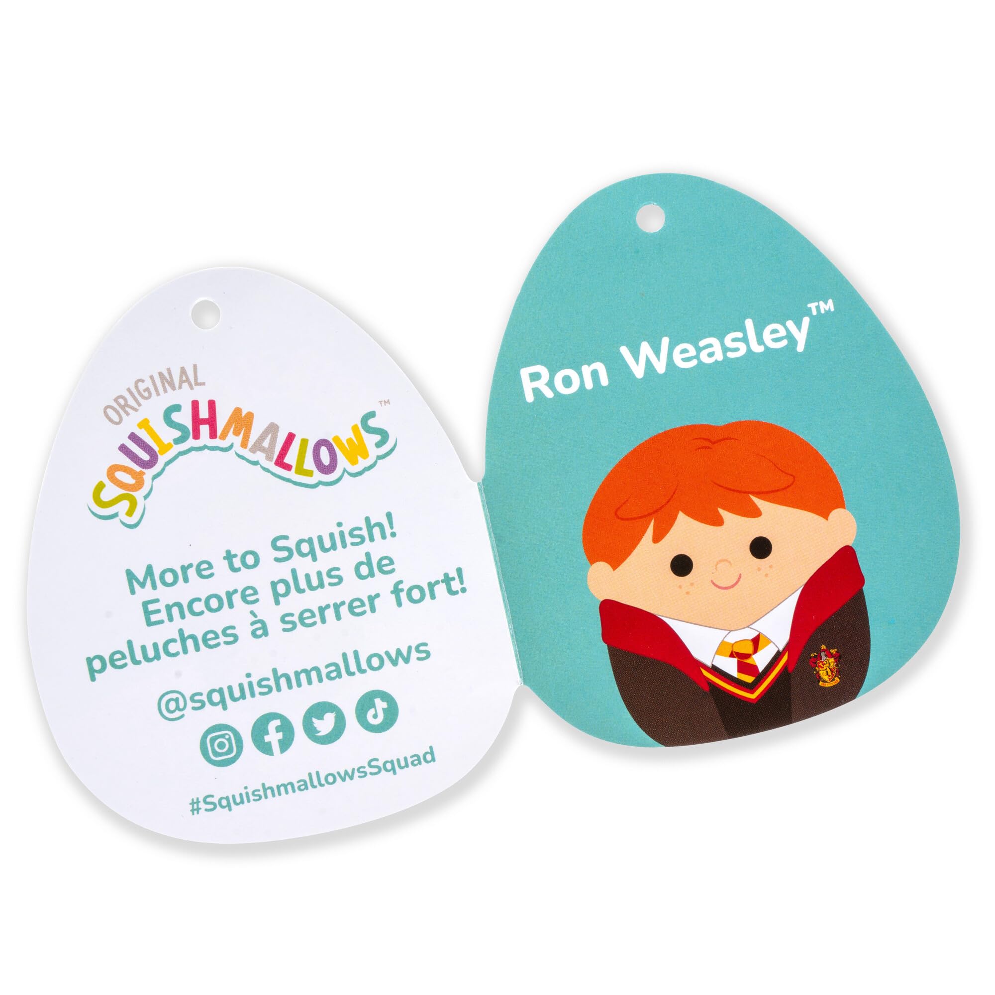Foto 4 pulgar | Peluche Squishmallows Original Harry Potter Ron 25 Cm - Venta Internacional.