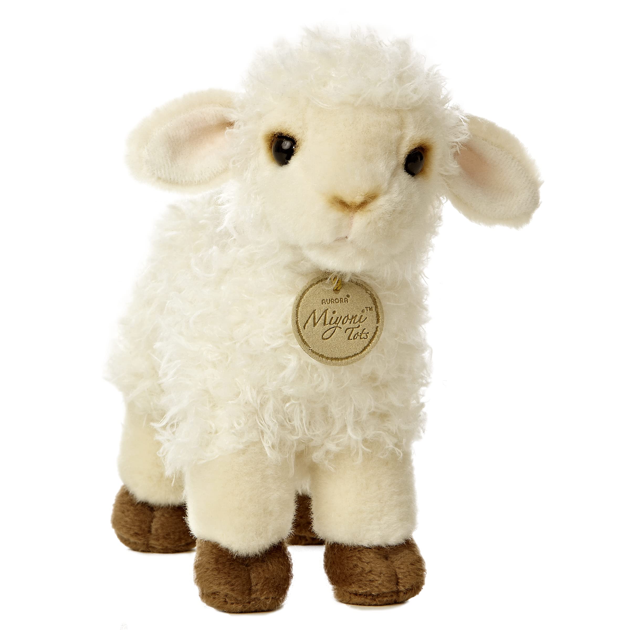 Peluche Aurora  Adorable Miyoni  Tots Baby Cordero De 18 Cm - Venta Internacional.