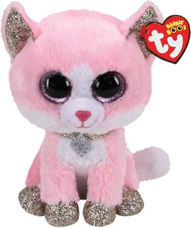 Foto 1 | Gorro De Peluche Ty Fiona Cat Boo, Rosa, 15 Cm - Venta Internacional.