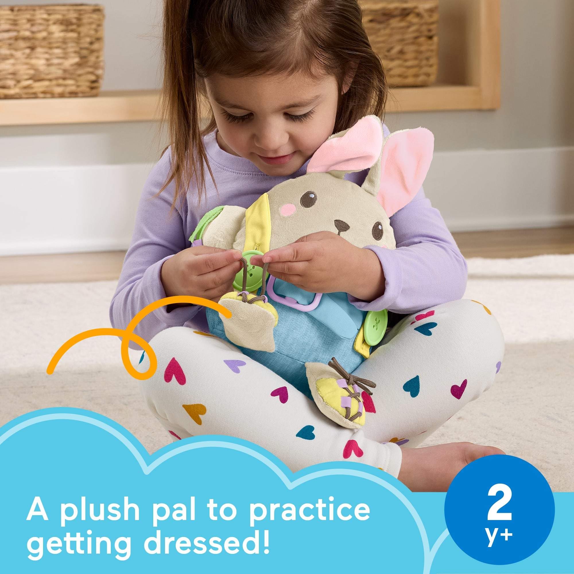Foto 3 pulgar | Juguete Educativo Fisher-price Learn To Dress Bunny 2+ Years - Venta Internacional.