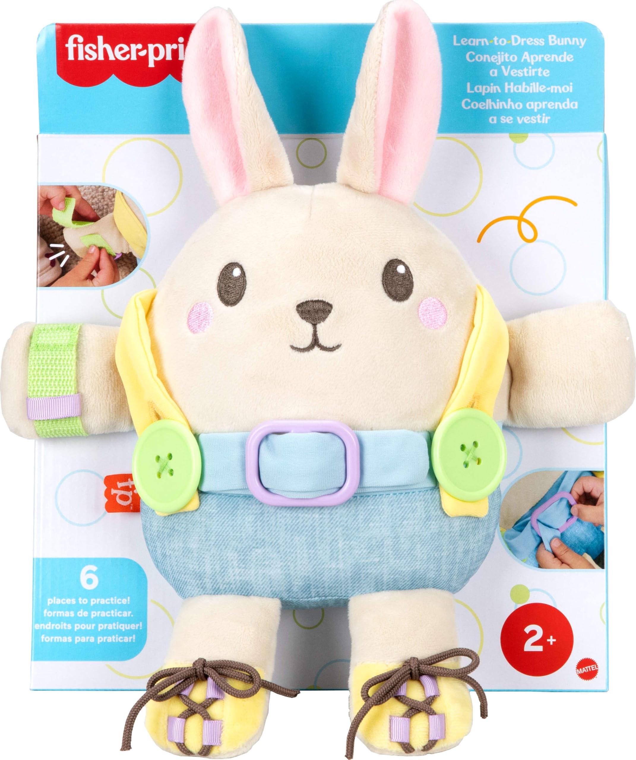 Foto 7 pulgar | Juguete Educativo Fisher-price Learn To Dress Bunny 2+ Years - Venta Internacional.