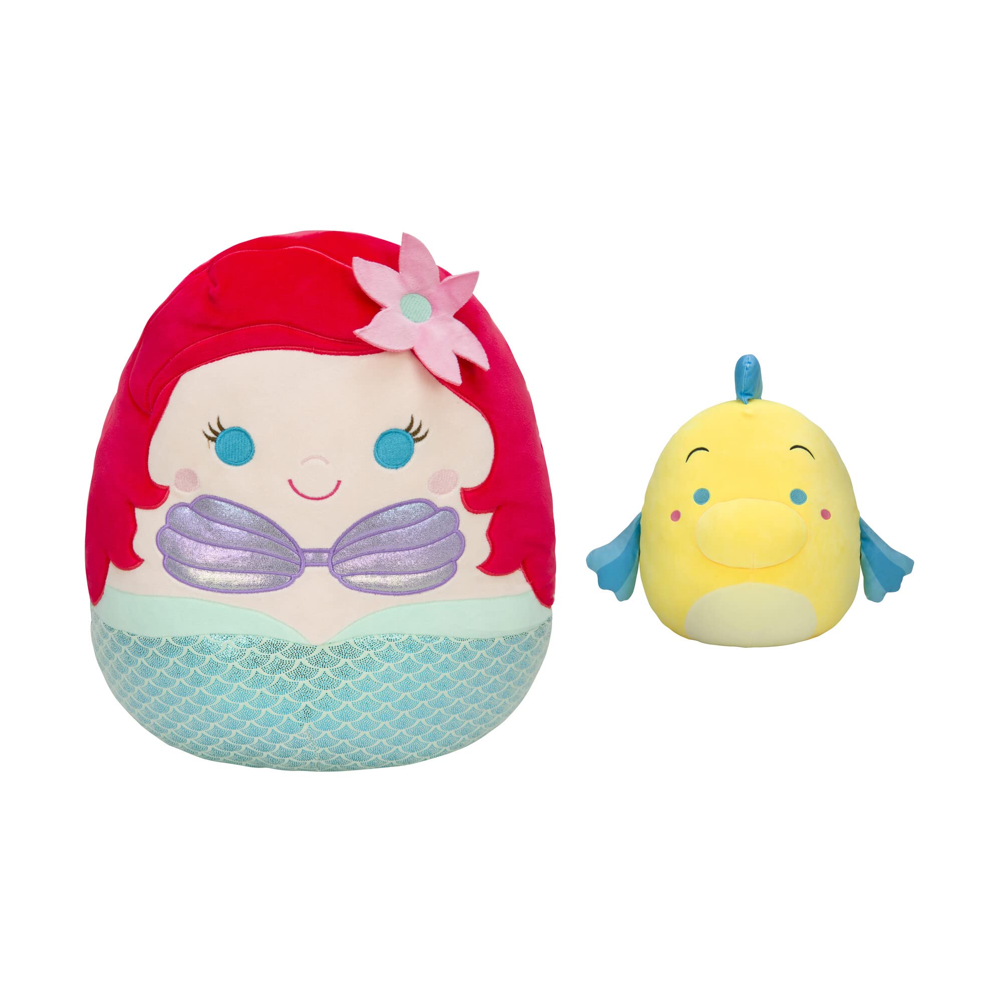 Foto 2 pulgar | Peluche Squishmallows Original Disney Ariel & Flounder, Paquete De 2 - Venta Internacional.