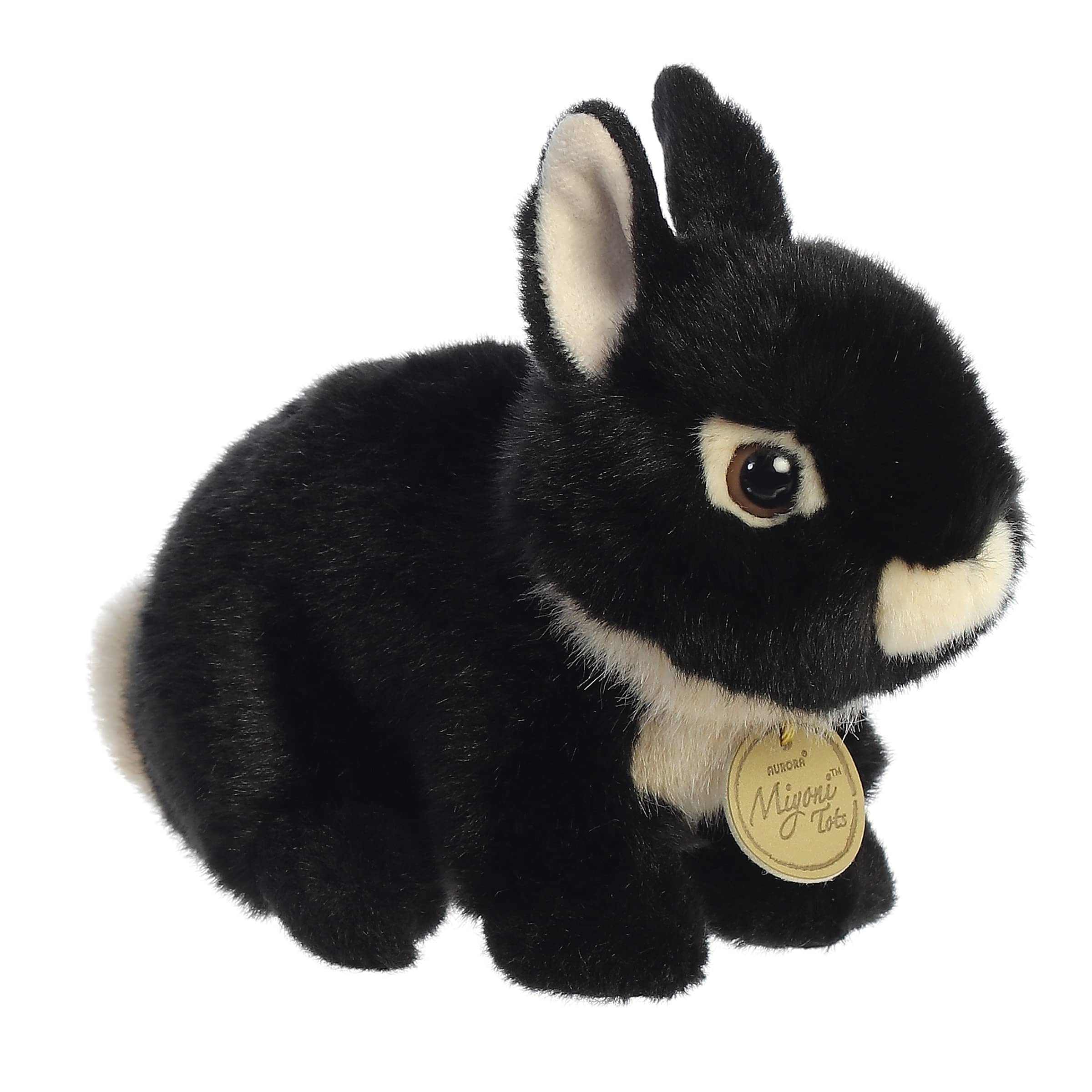 Foto 2 pulgar | Peluche Aurora  Adorable Miyoni  Tots Netherland, Conejito Enano Negro, 19 Cm - Venta Internacional.
