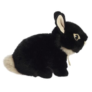 Foto 3 | Peluche Aurora Adorable Miyoni Tots Netherland, Conejito Enano Negro, 19 Cm - Venta Internacional.