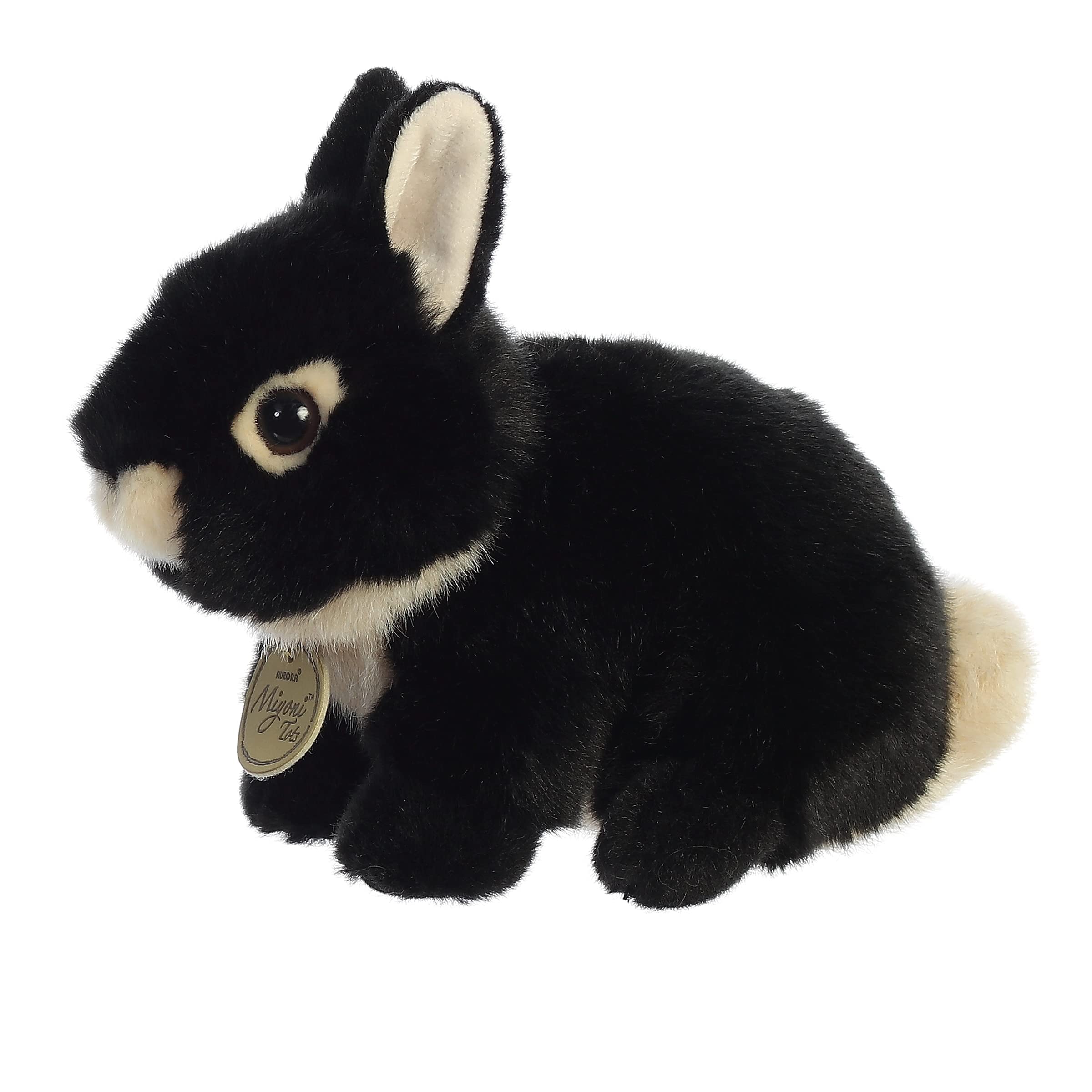 Foto 6 pulgar | Peluche Aurora  Adorable Miyoni  Tots Netherland, Conejito Enano Negro, 19 Cm - Venta Internacional.
