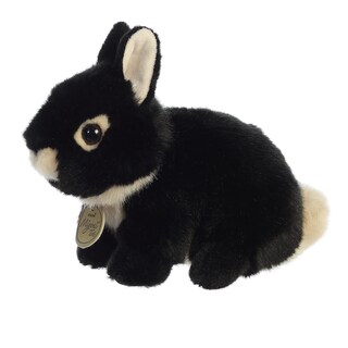 Foto 5 | Peluche Aurora Adorable Miyoni Tots Netherland, Conejito Enano Negro, 19 Cm - Venta Internacional.
