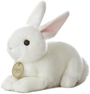 Foto 1 | Peluche Aurora Realistic Miyoni American White Rabbit - Venta Internacional.