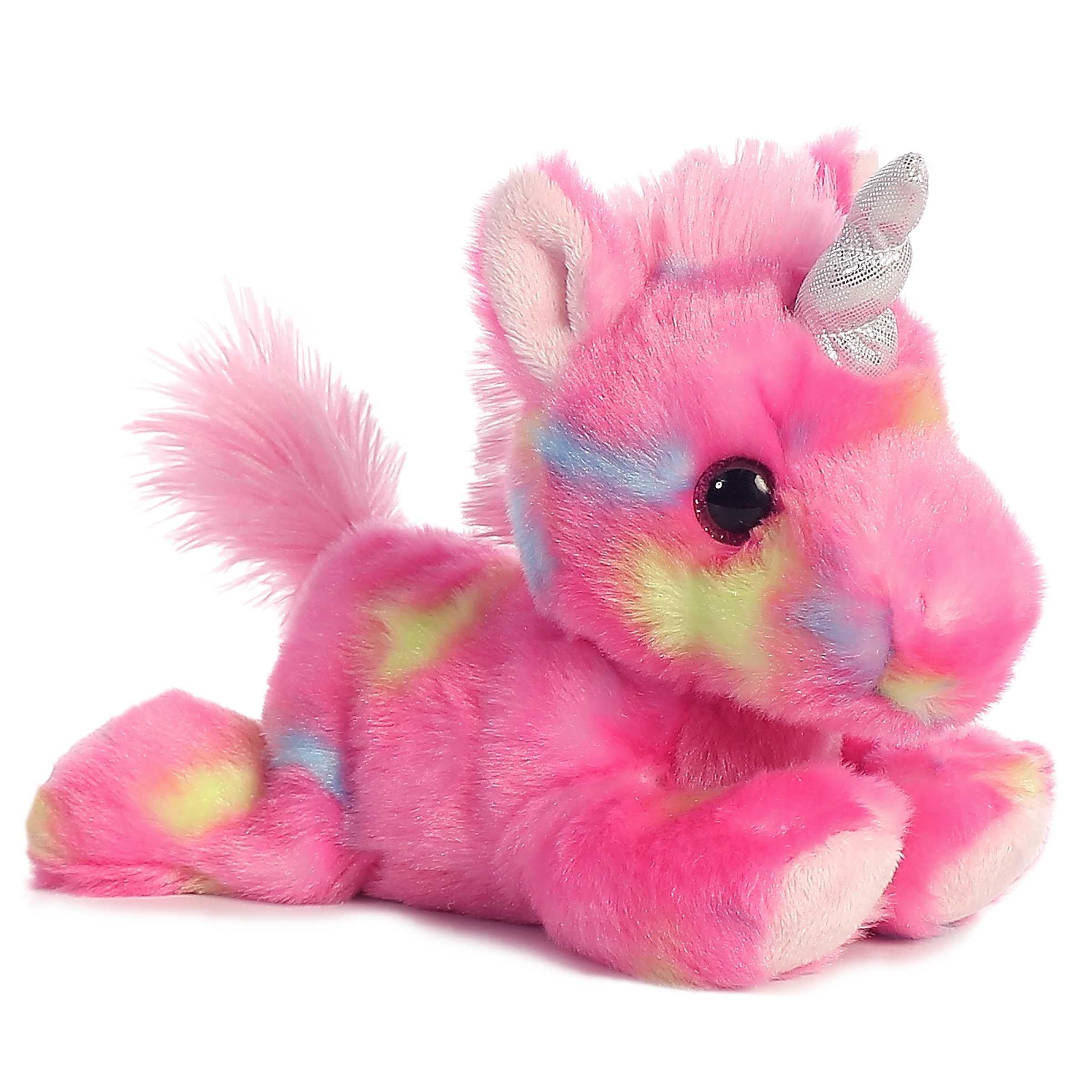 Foto 2 pulgar | Rollo De Peluche Aurora Vibrant Bright Fancies Jellyroll Con Forma De Unicornio Rosa, 18 Cm - Venta Internacional.