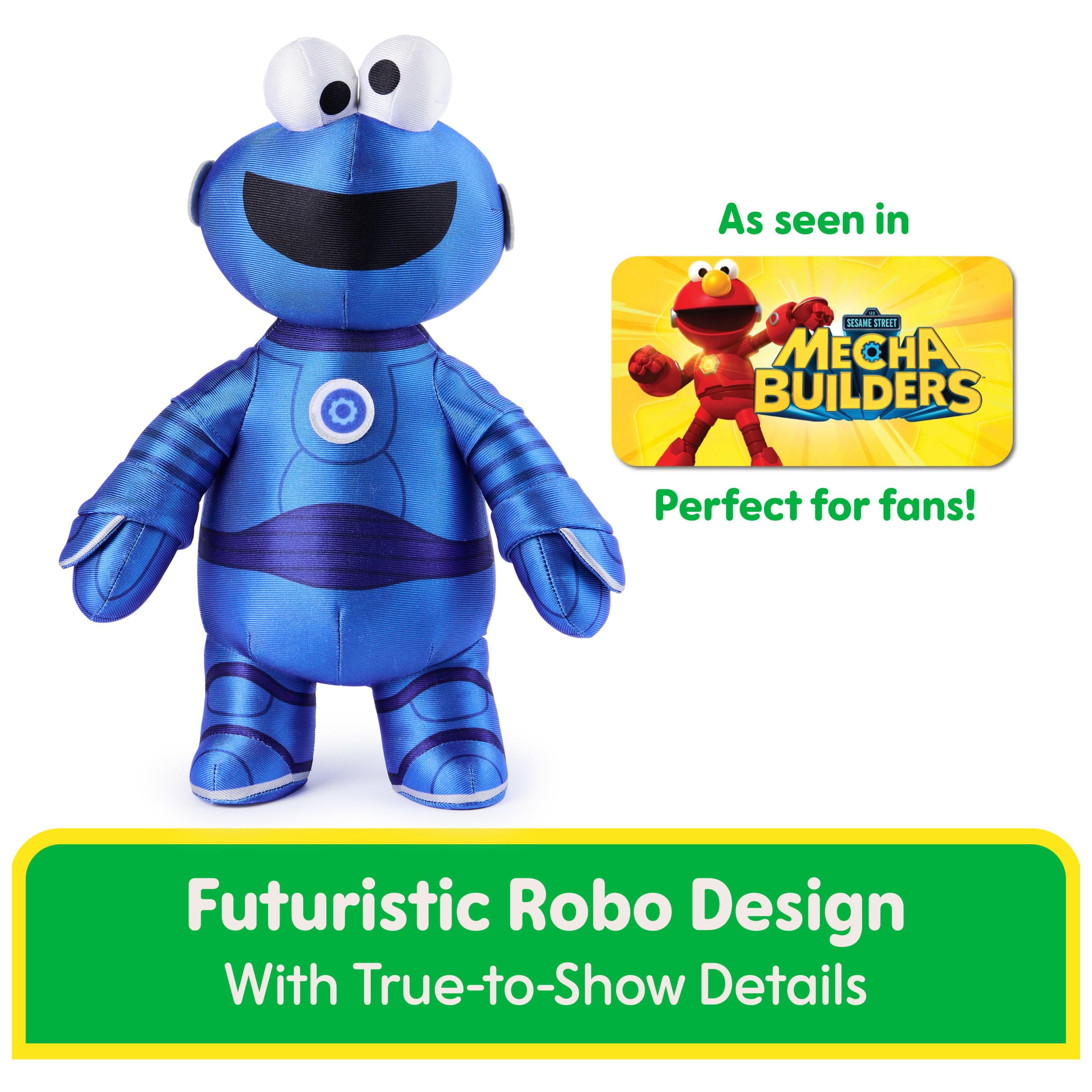 Foto 4 pulgar | Juguete De Peluche Gund Sesame Street Mecha Builder Cookie Monster, 13 Pulgadas - Venta Internacional.