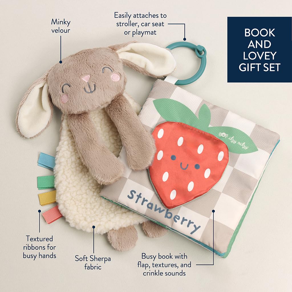 Foto 5 pulgar | Set De Regalo Itzy Ritzy Bunny Lovey & Crinkle Book Para Bebé - Venta Internacional.