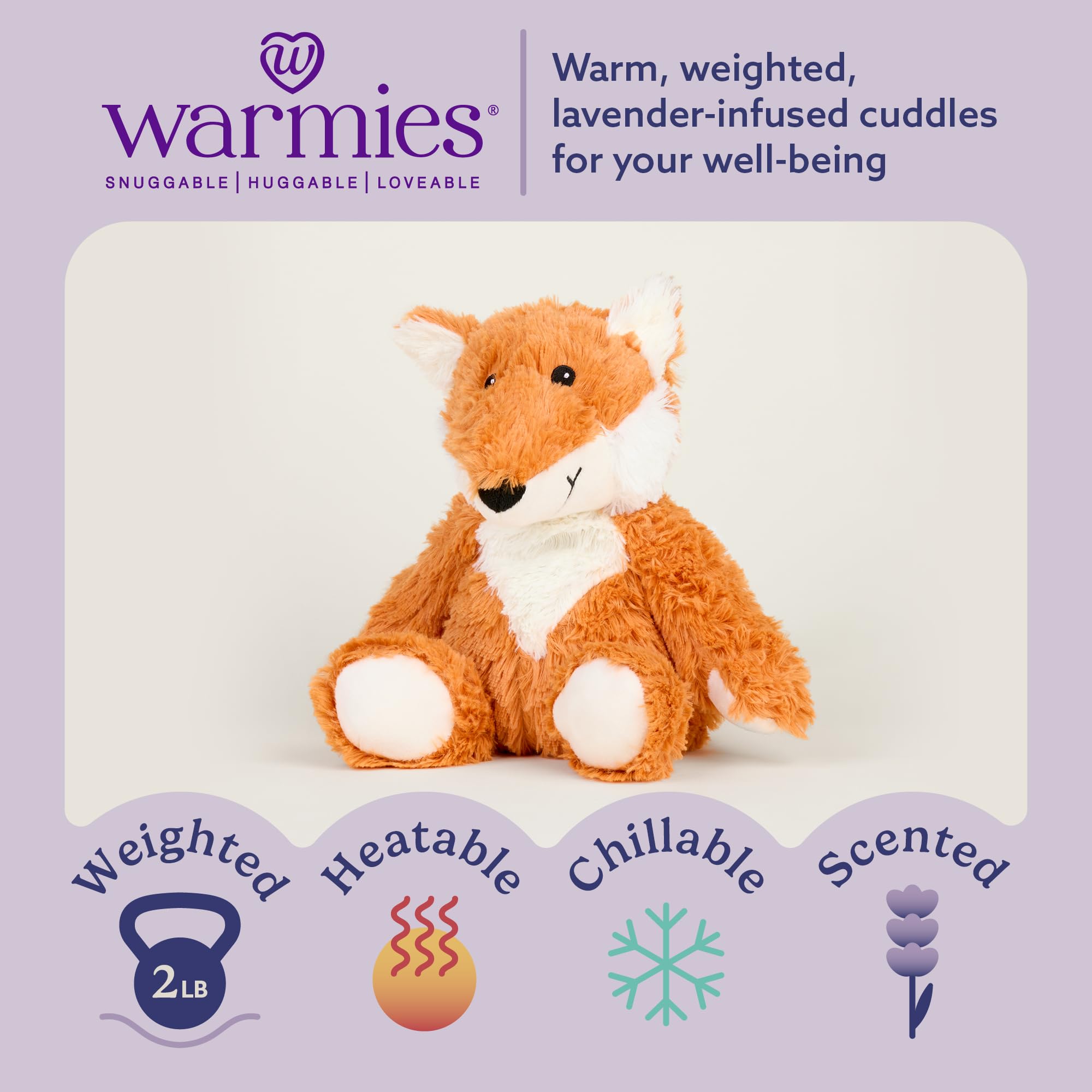 Foto 3 pulgar | Zorro de Peluche Warmies 32 cm-Venta Internacional