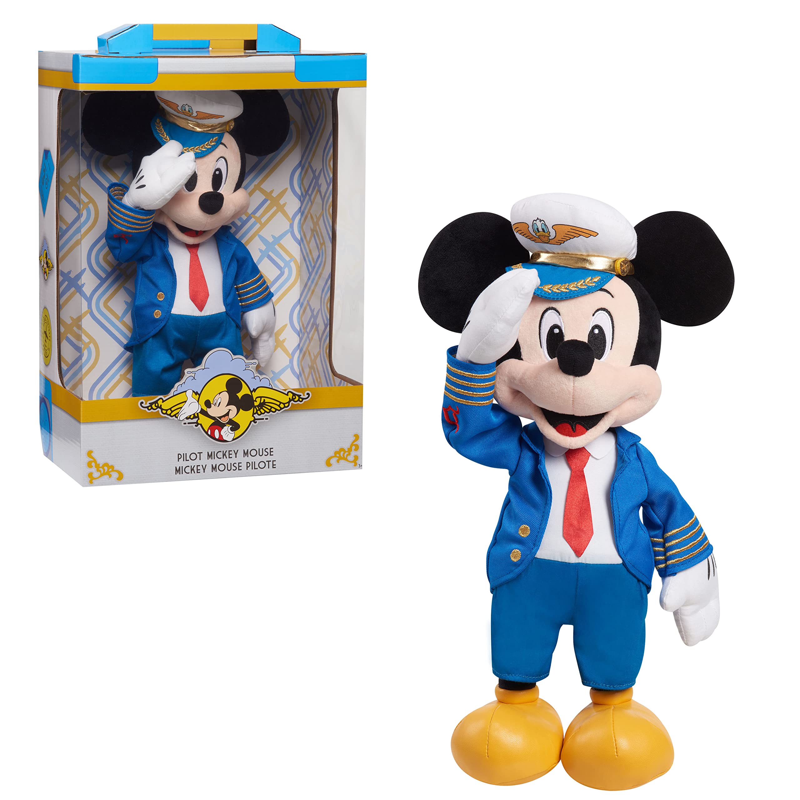 Foto 1 | Peluche Just Play Disney Mickey Mouse Pilot De 38 Cm Con Diseño Exclusivo De Amazon - Venta Internacional.