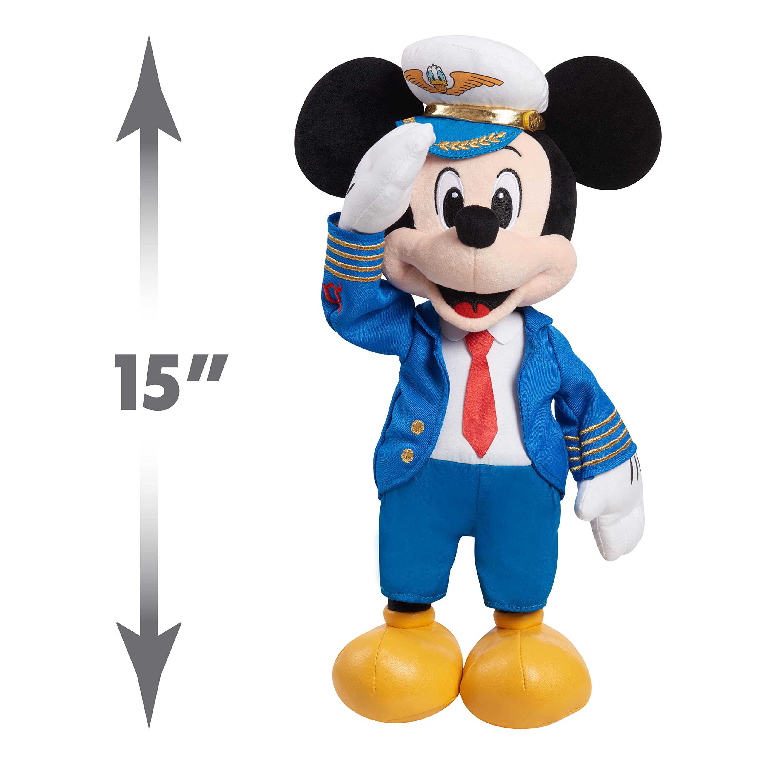 Foto 4 pulgar | Peluche Just Play Disney Mickey Mouse Pilot De 38 Cm Con Diseño Exclusivo De Amazon - Venta Internacional.
