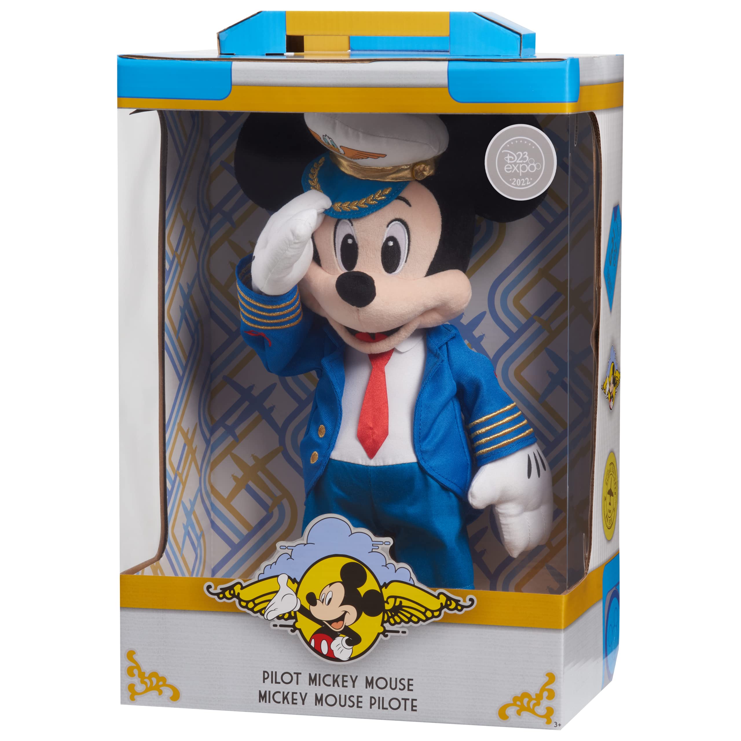 Foto 7 pulgar | Peluche Just Play Disney Mickey Mouse Pilot De 38 Cm Con Diseño Exclusivo De Amazon - Venta Internacional.