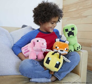 Foto 2 | Muñeco De Peluche Mattel Con Personajes Básicos De Minecraft, 20 Cm, Niños Mayores De 3 Años - Venta Internacional.