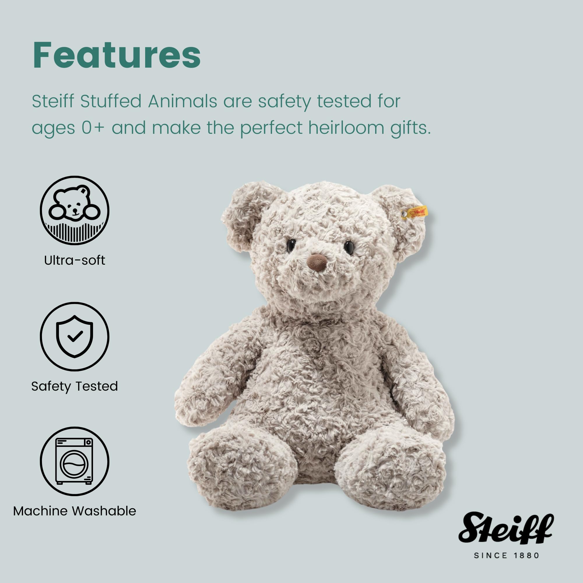 Foto 4 pulgar | Oso De Peluche Steiff Honey Soft Cuddly Friends 48 Cm - Venta Internacional.