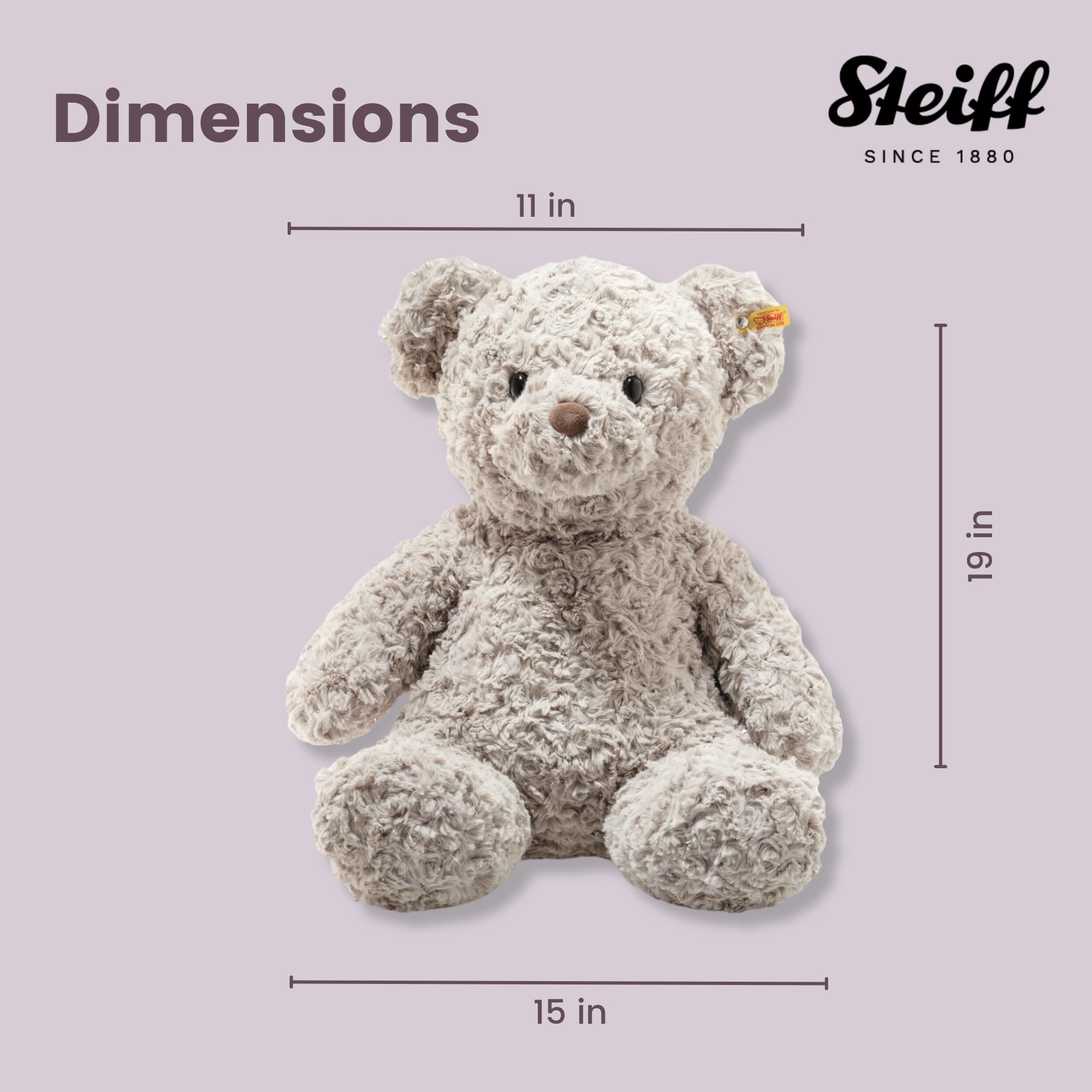Foto 5 pulgar | Oso De Peluche Steiff Honey Soft Cuddly Friends 48 Cm - Venta Internacional.