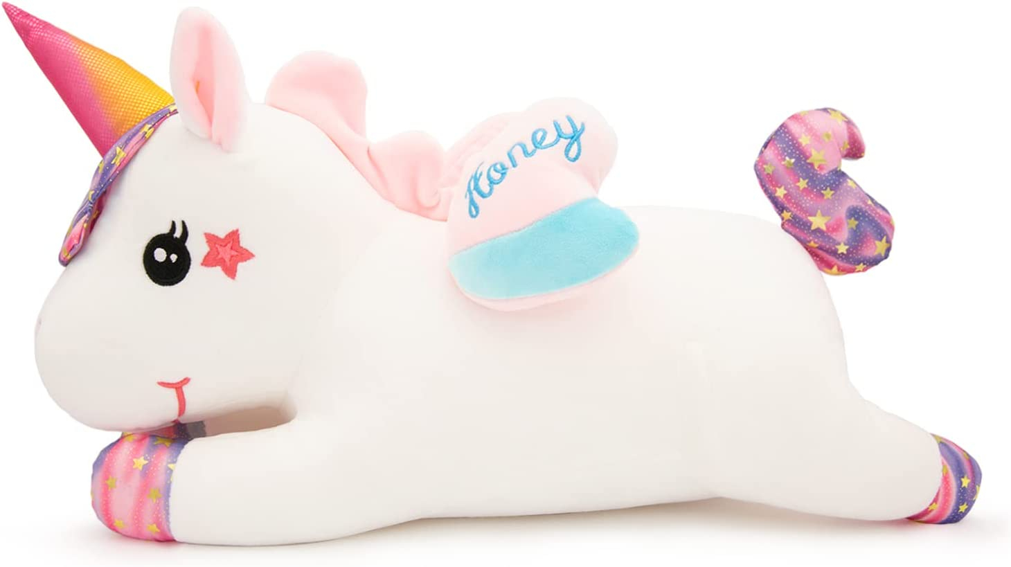 Foto 3 pulgar | Cuerno De Peluche Huoguo Con Forma De Unicornio Y Arcoíris Para Niñas - Venta Internacional.