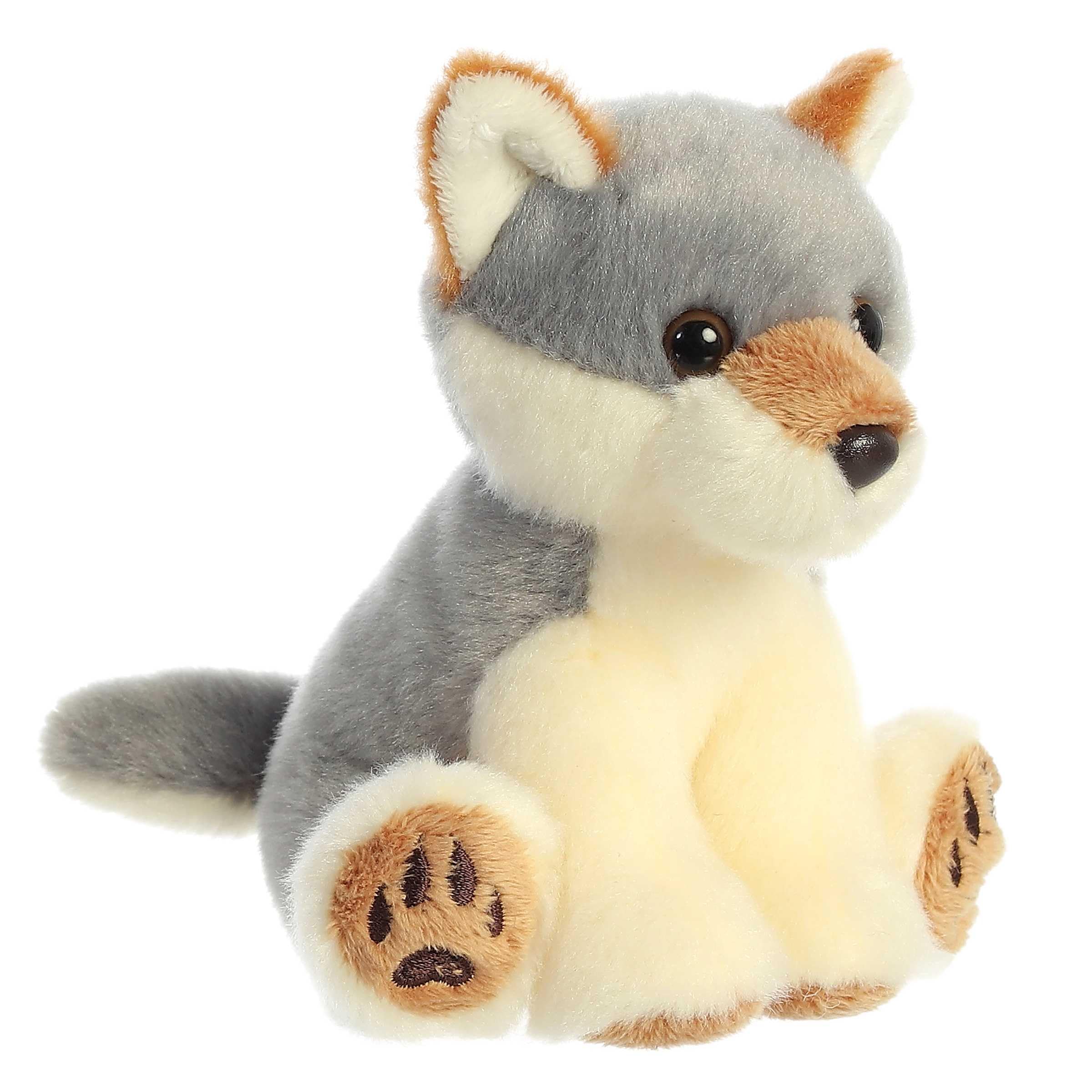 Foto 2 pulgar | Peluche Aurora Snuggly Lil Wiley Wolf, 13 Cm, Gris - Venta Internacional.
