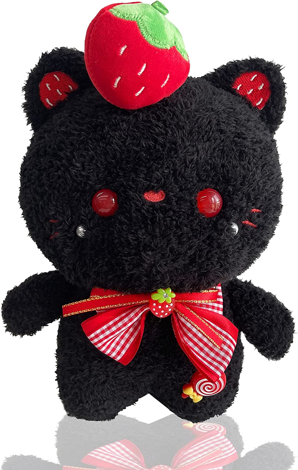 Almohada De Peluche Huoguo Con Forma De Gato Negro De 23 Cm - Venta Internacional.