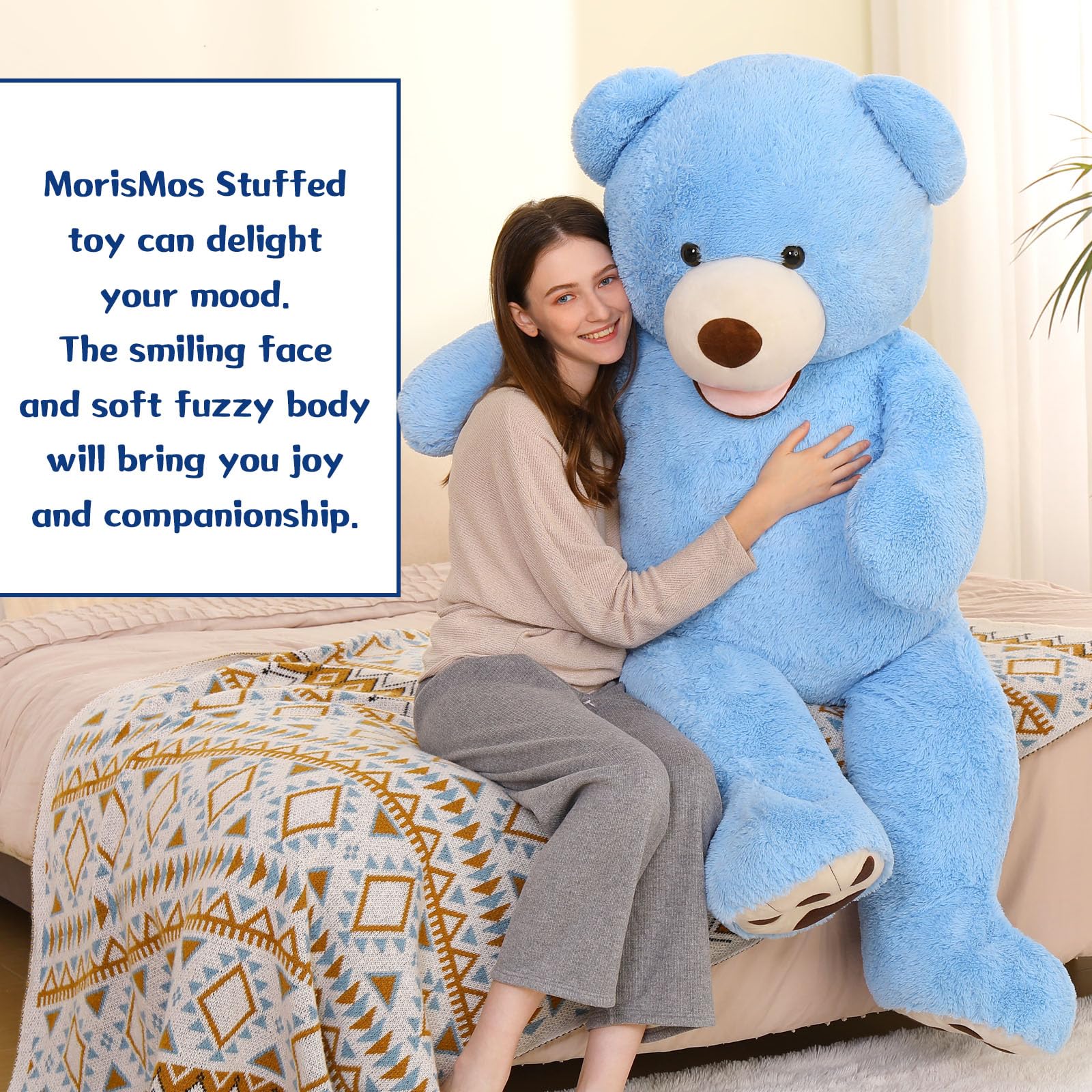 Foto 4 pulgar | Peluche De Peluche Gigante Morismos De 150 Cm - Venta Internacional.