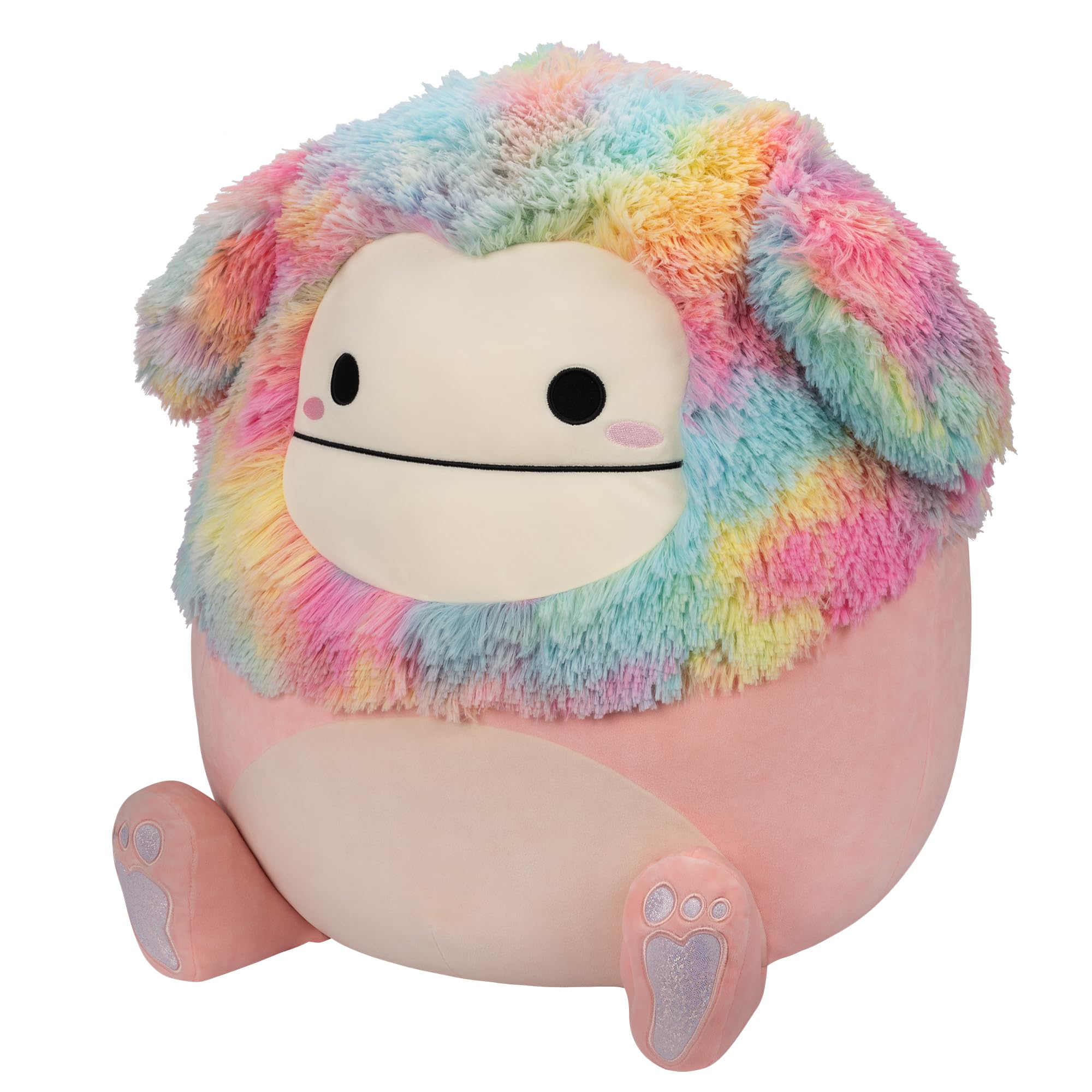Foto 2 | Peluche Squishmallows Diane Peach Bigfoot De 50 Cm Con Pelo Arcoíris - Venta Internacional.