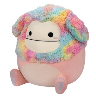 Foto 2 | Peluche Squishmallows Diane Peach Bigfoot De 50 Cm Con Pelo Arcoíris - Venta Internacional.