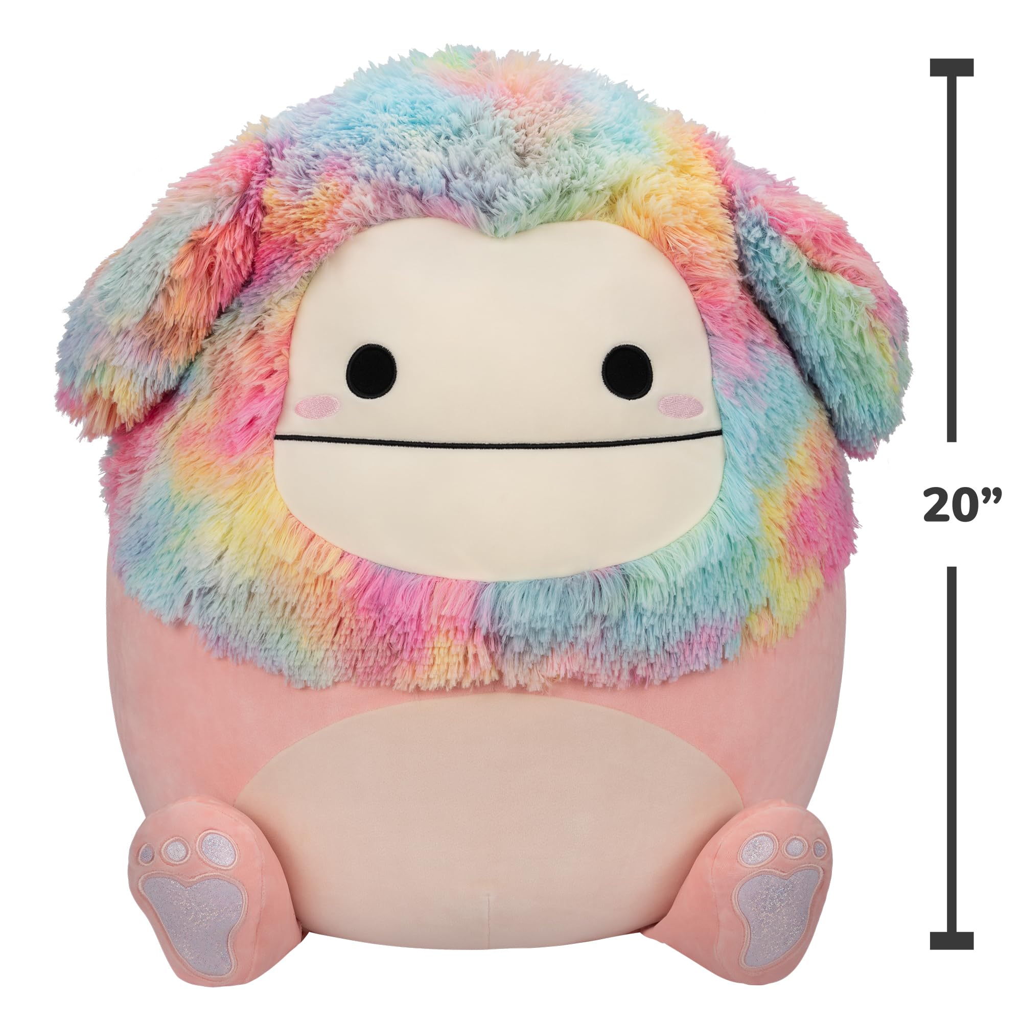 Foto 8 pulgar | Peluche Squishmallows Diane Peach Bigfoot De 50 Cm Con Pelo Arcoíris - Venta Internacional.