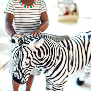 Foto 5 | Peluche Melissa & Doug, Cebra Gigante A Rayas, 90 Cm - Venta Internacional.