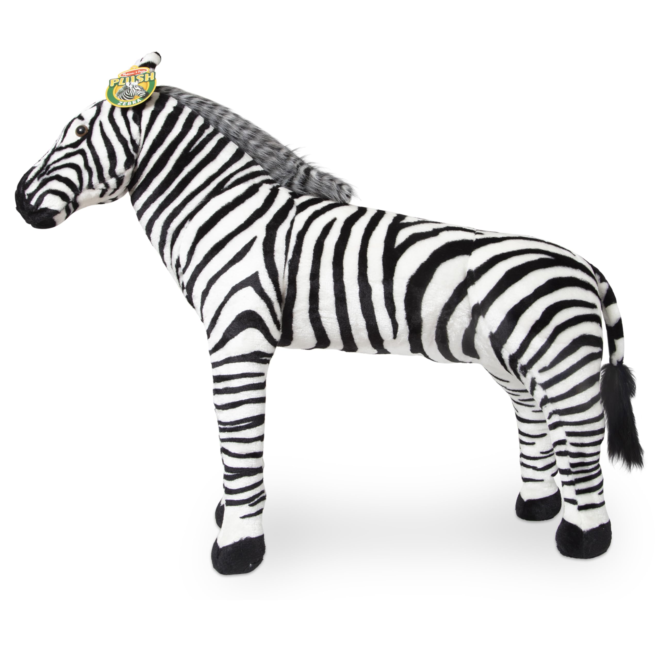 Foto 7 pulgar | Peluche Melissa & Doug, Cebra Gigante A Rayas, 90 Cm - Venta Internacional.
