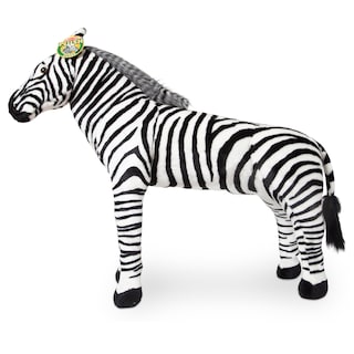 Foto 6 | Peluche Melissa & Doug, Cebra Gigante A Rayas, 90 Cm - Venta Internacional.