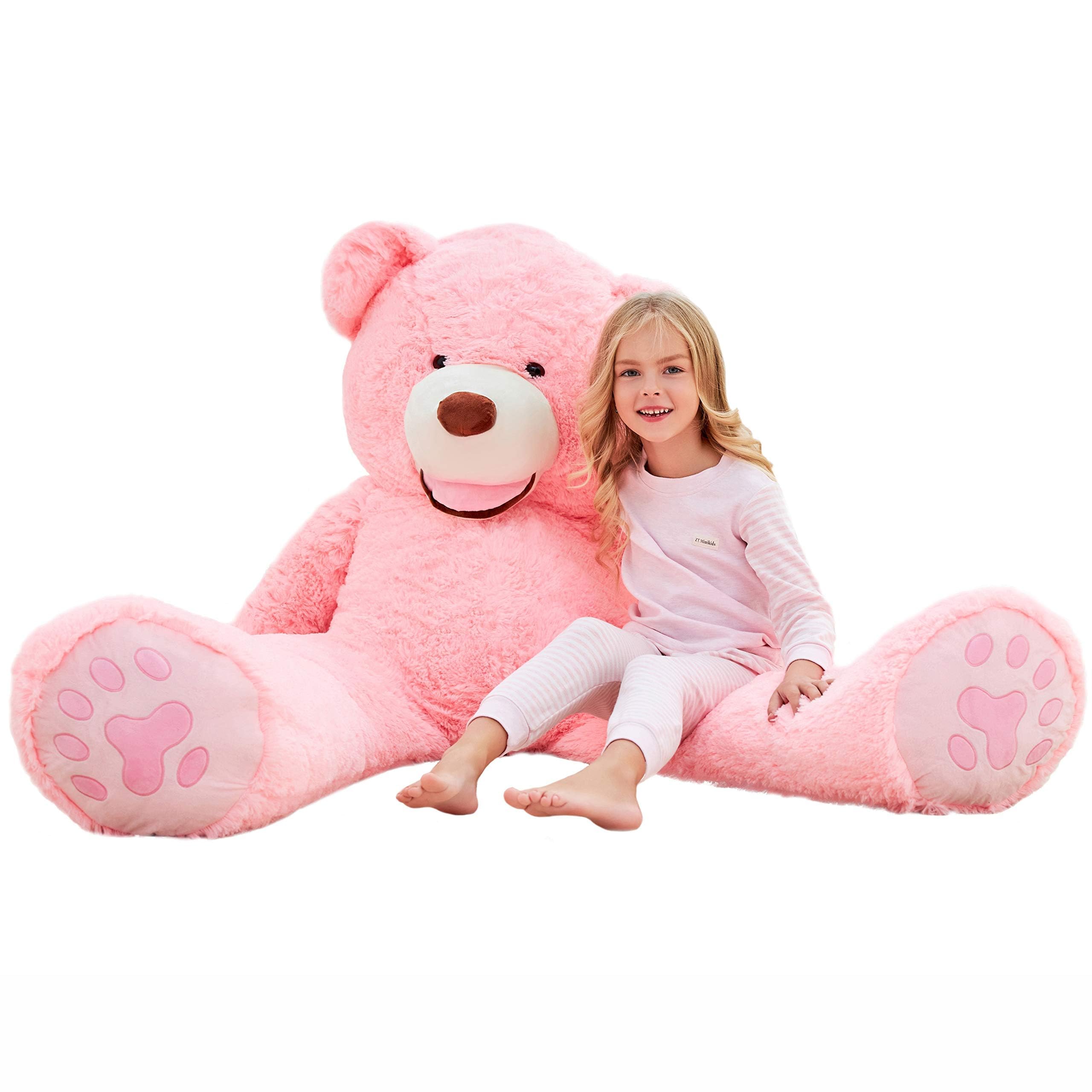 Peluche Gigante Ikasa Con Forma De Oso De Peluche, 160 Cm, Color Rosa - Venta Internacional.