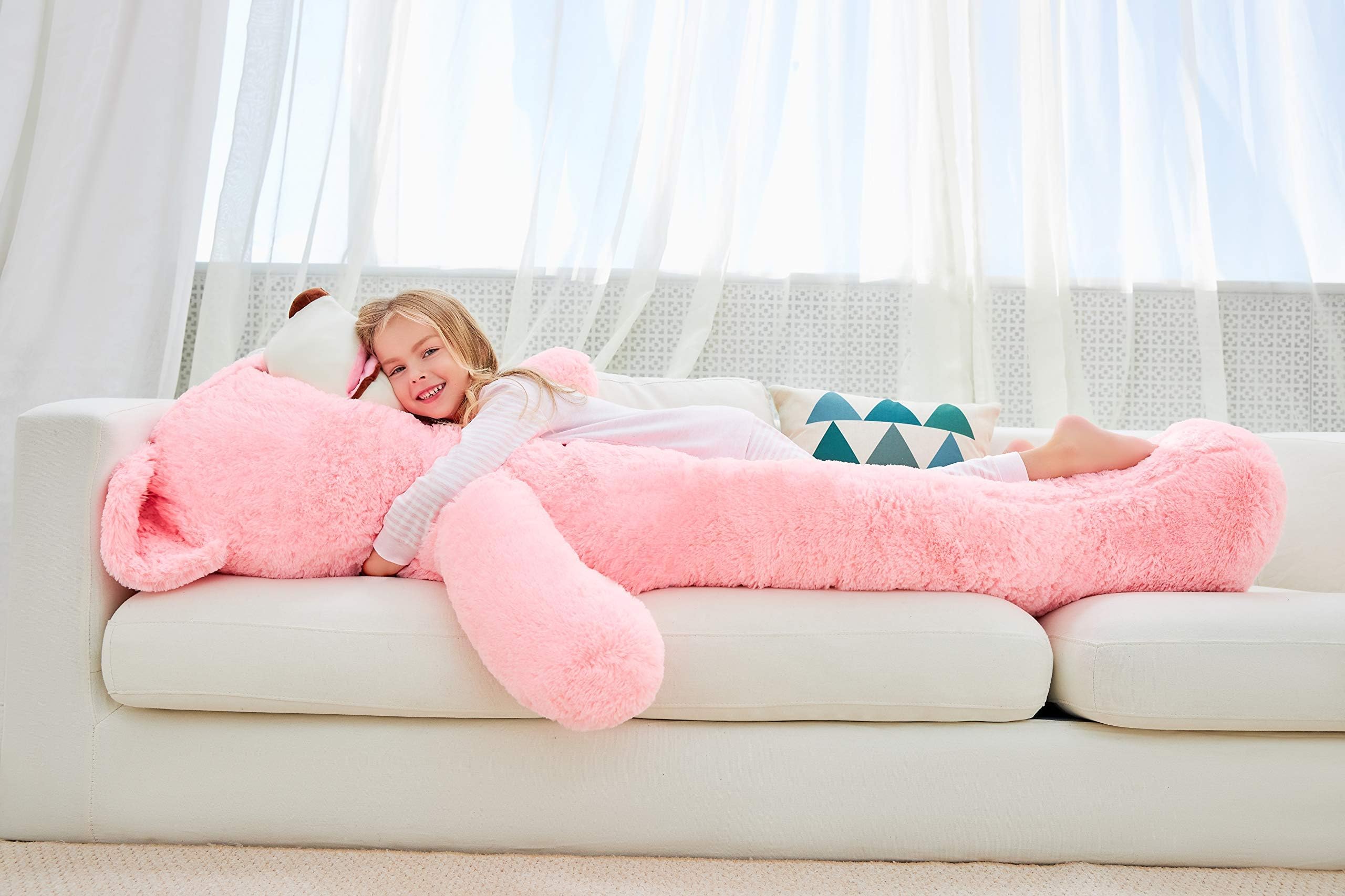 Foto 7 pulgar | Peluche Gigante Ikasa Con Forma De Oso De Peluche, 160 Cm, Color Rosa - Venta Internacional.