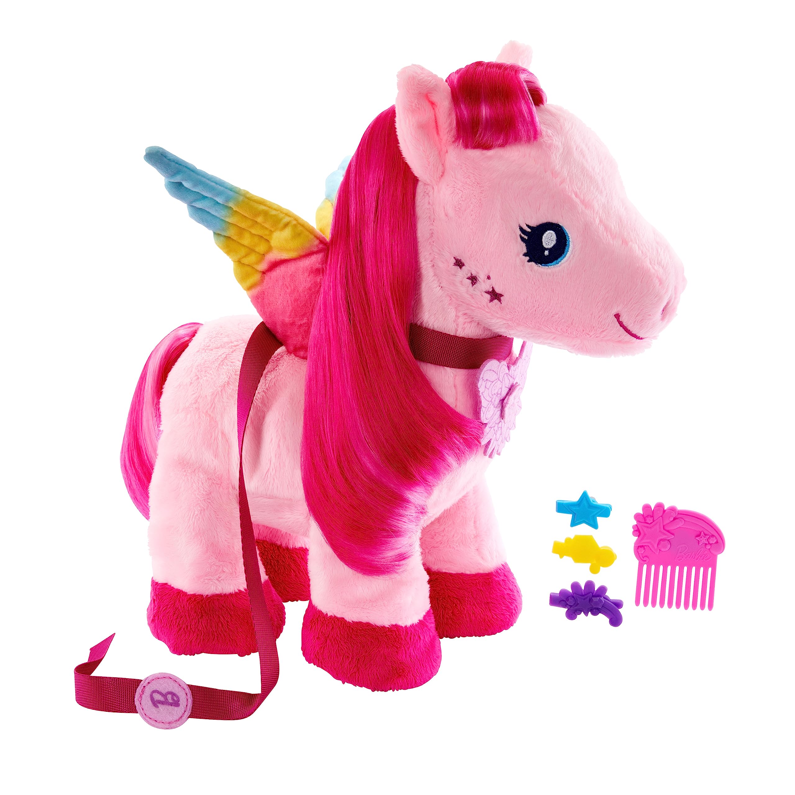 Peluche Pegasus Barbie A Touch Of Magic De 28 Cm - Venta Internacional.