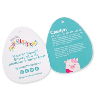 Foto 3 | Push Squishmallows Original Jazwares Caedyn, Vaca Color Crema, 50 Cm - Venta Internacional.