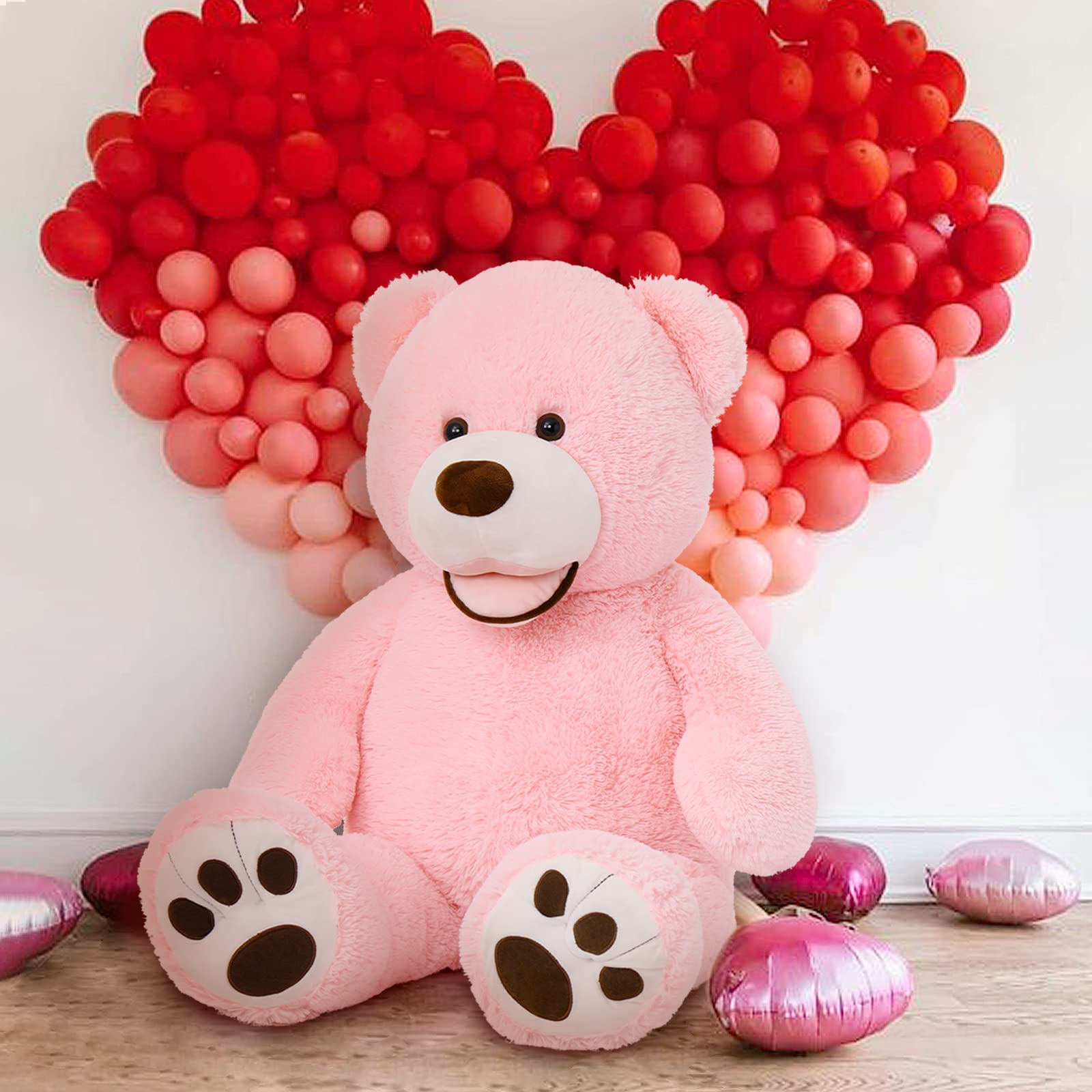 Foto 3 pulgar | Peluche Gigante De Peluche Rosa Morismos De 39 Pulgadas - Venta Internacional.