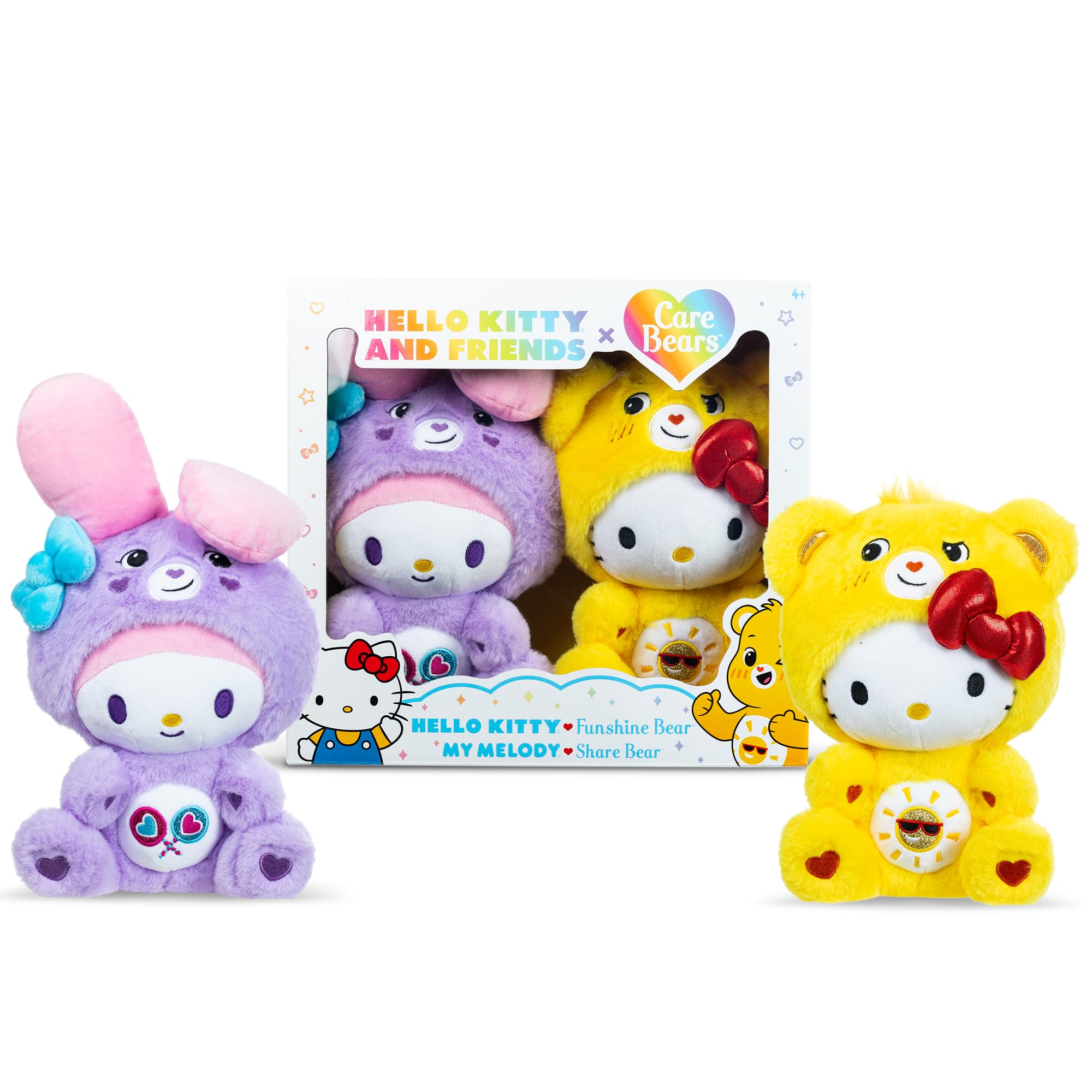 Foto 2 pulgar | Peluche Care Bears X Hello Kitty Hello Kitty Funshine Bear - Venta Internacional.