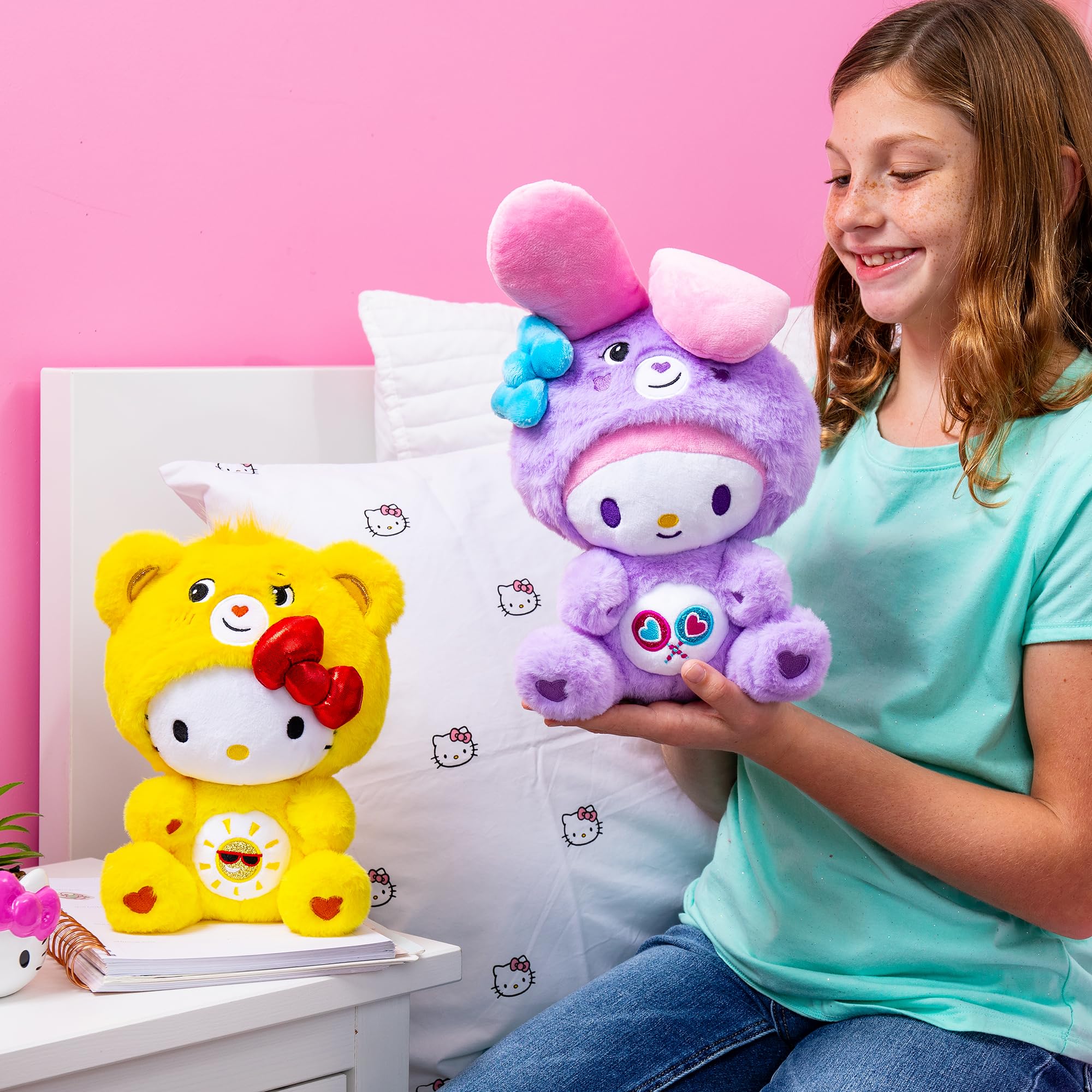 Foto 6 pulgar | Peluche Care Bears X Hello Kitty Hello Kitty Funshine Bear - Venta Internacional.