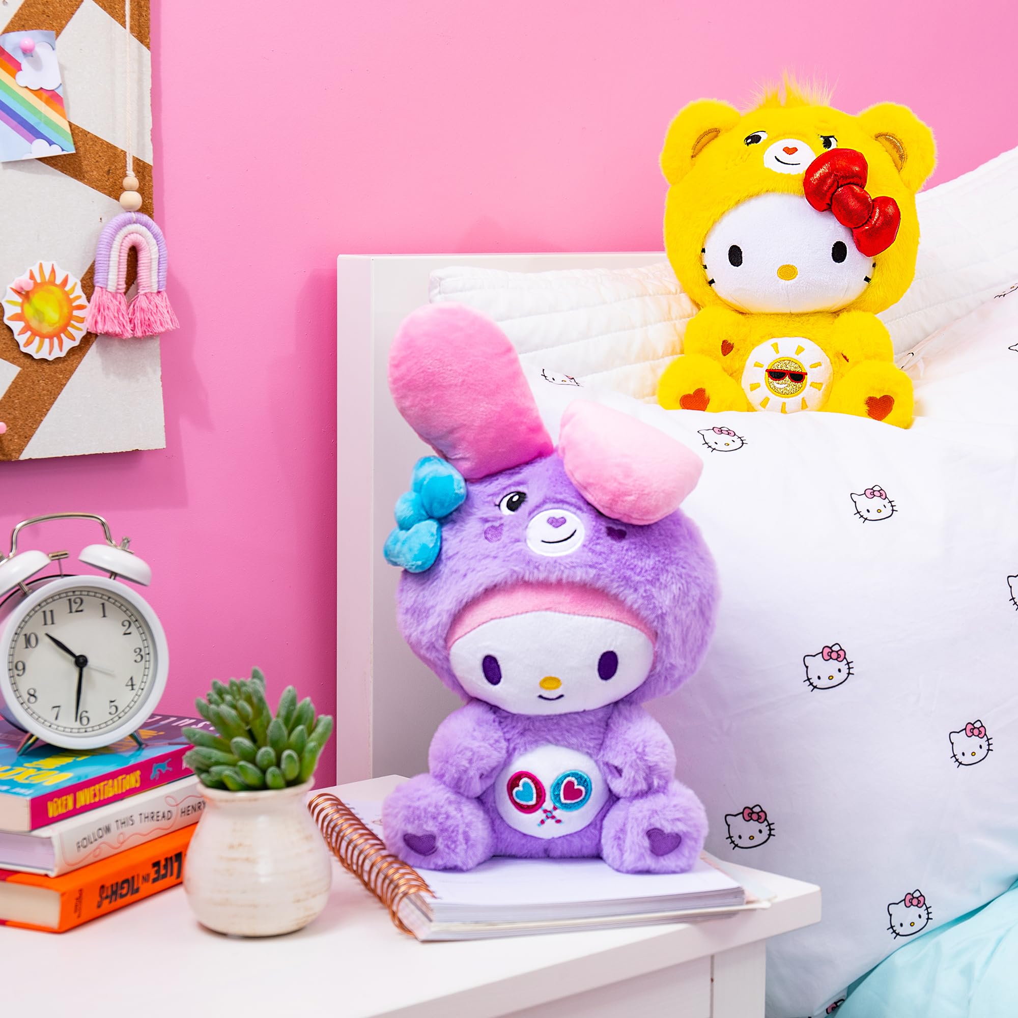 Foto 6 | Peluche Care Bears X Hello Kitty Hello Kitty Funshine Bear - Venta Internacional.
