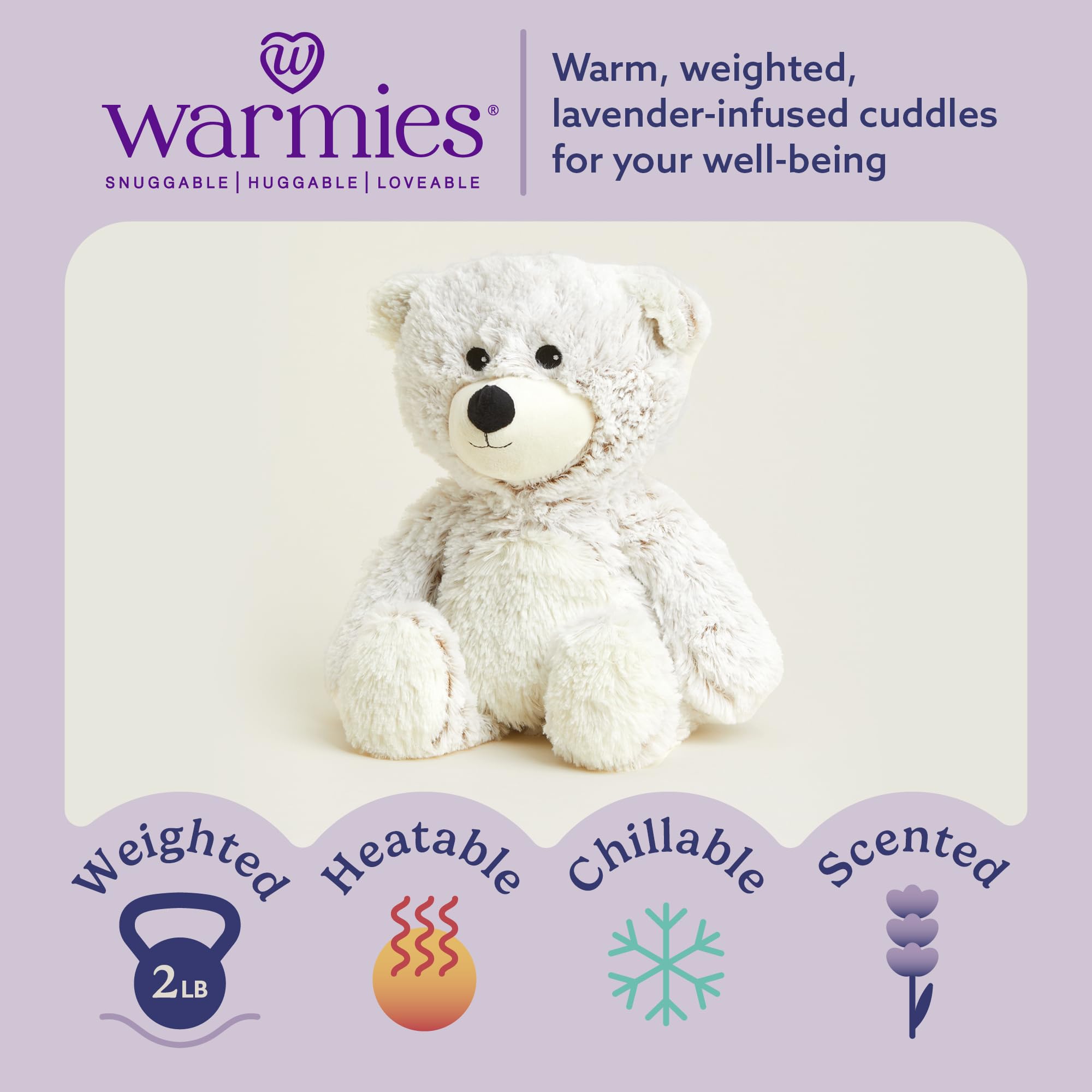 Foto 3 pulgar | Oso de Peluche Warmies Gray Bear Apto para Microondas - Venta Internacional