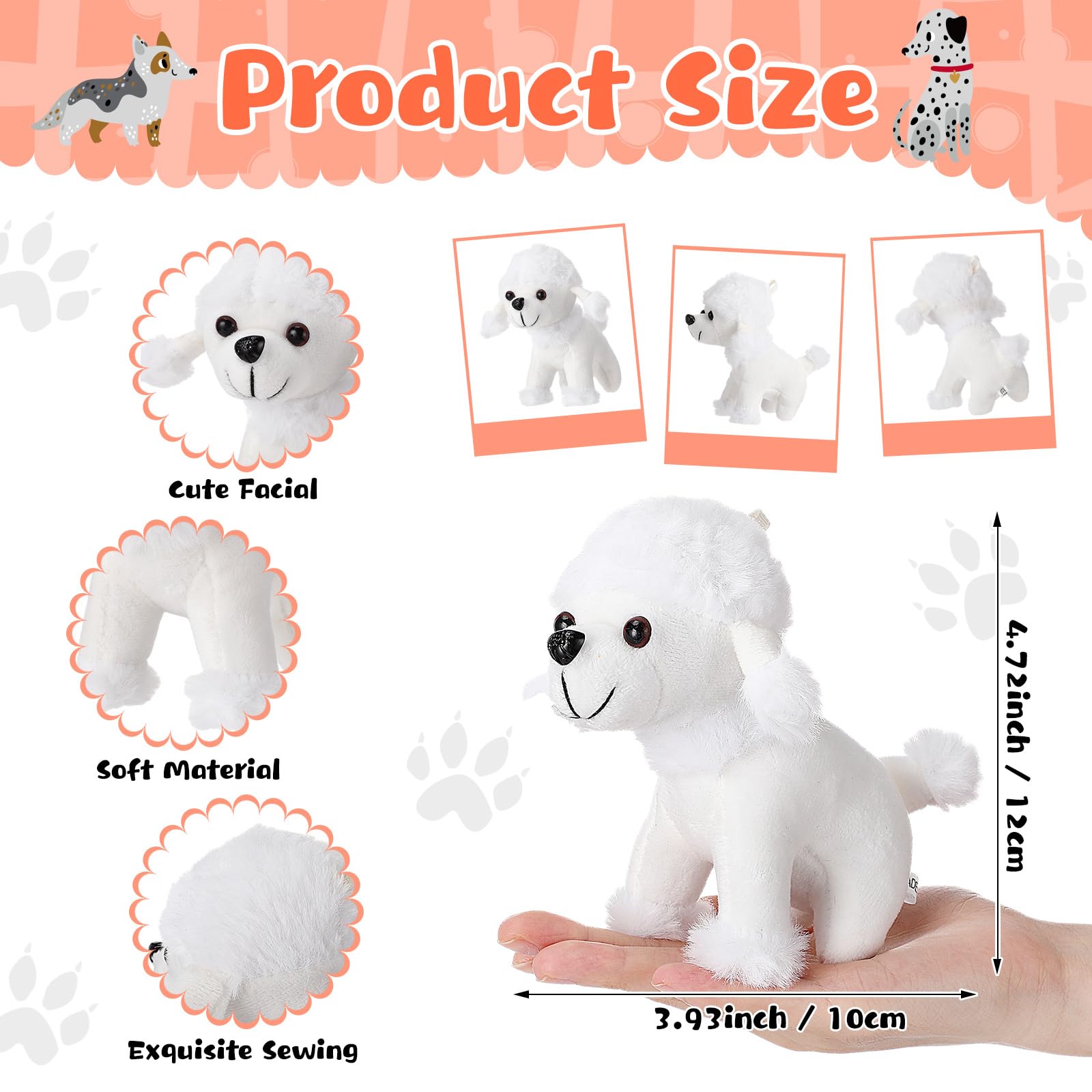 Foto 3 pulgar | Set De Juguetes De Peluche Para Perros Patelai Con Minianimales De Peluche Con Cajas Y Jaja - Venta Internacional.