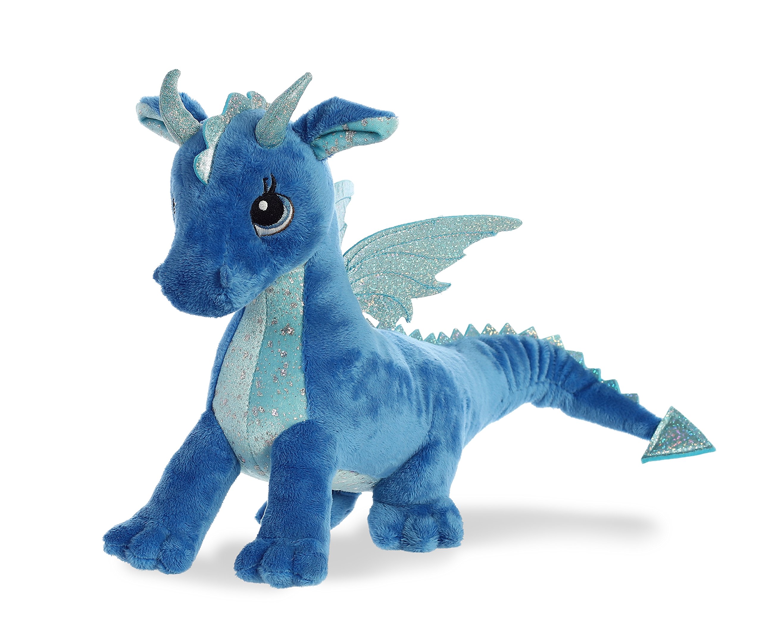 Foto 3 pulgar | Animal De Peluche Aurora Enchanting Sparkle Tales Indigo Dragon - Venta Internacional.
