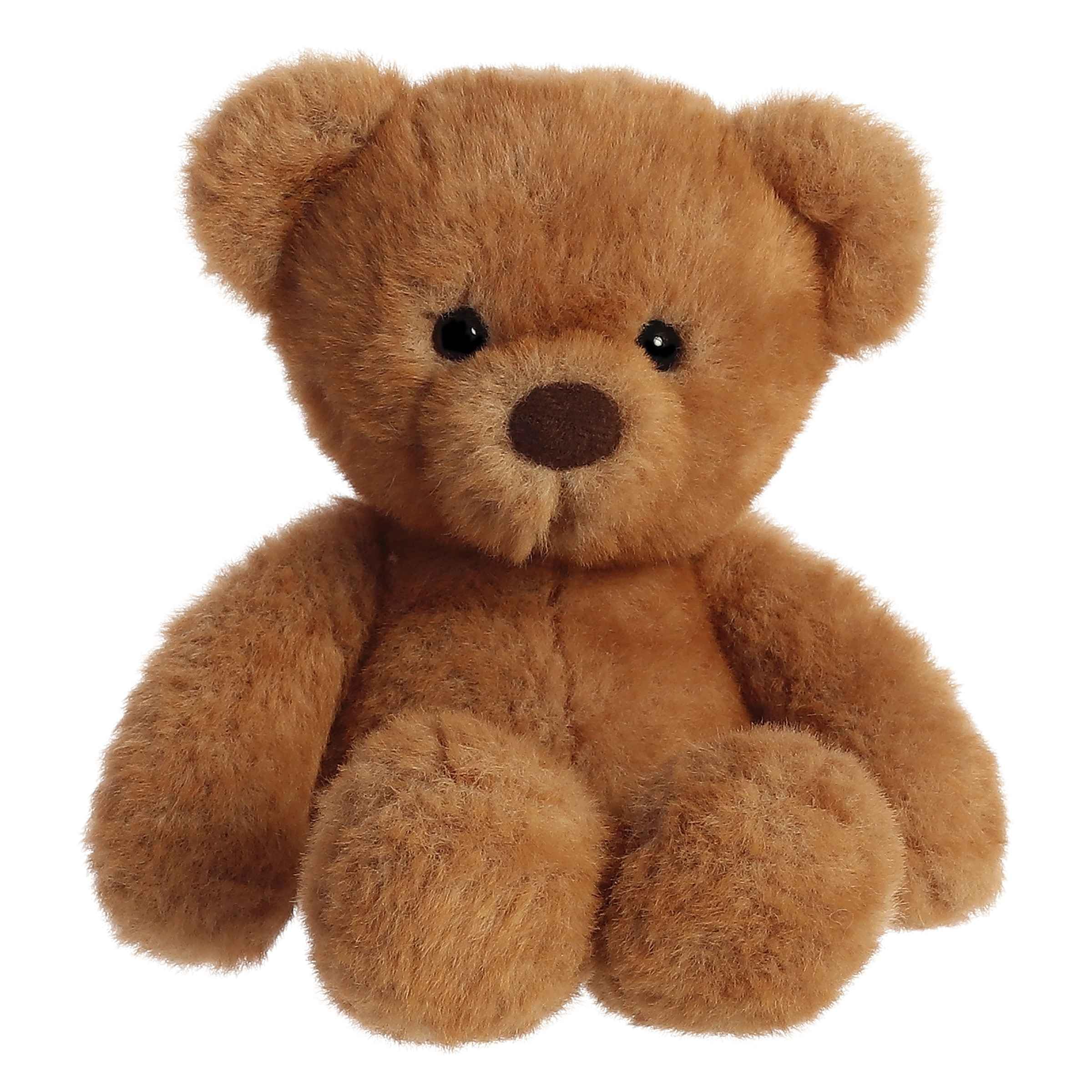 Peluche Aurora Snuggly Softie Bear, 23 Cm, Color Marrón - Venta Internacional.